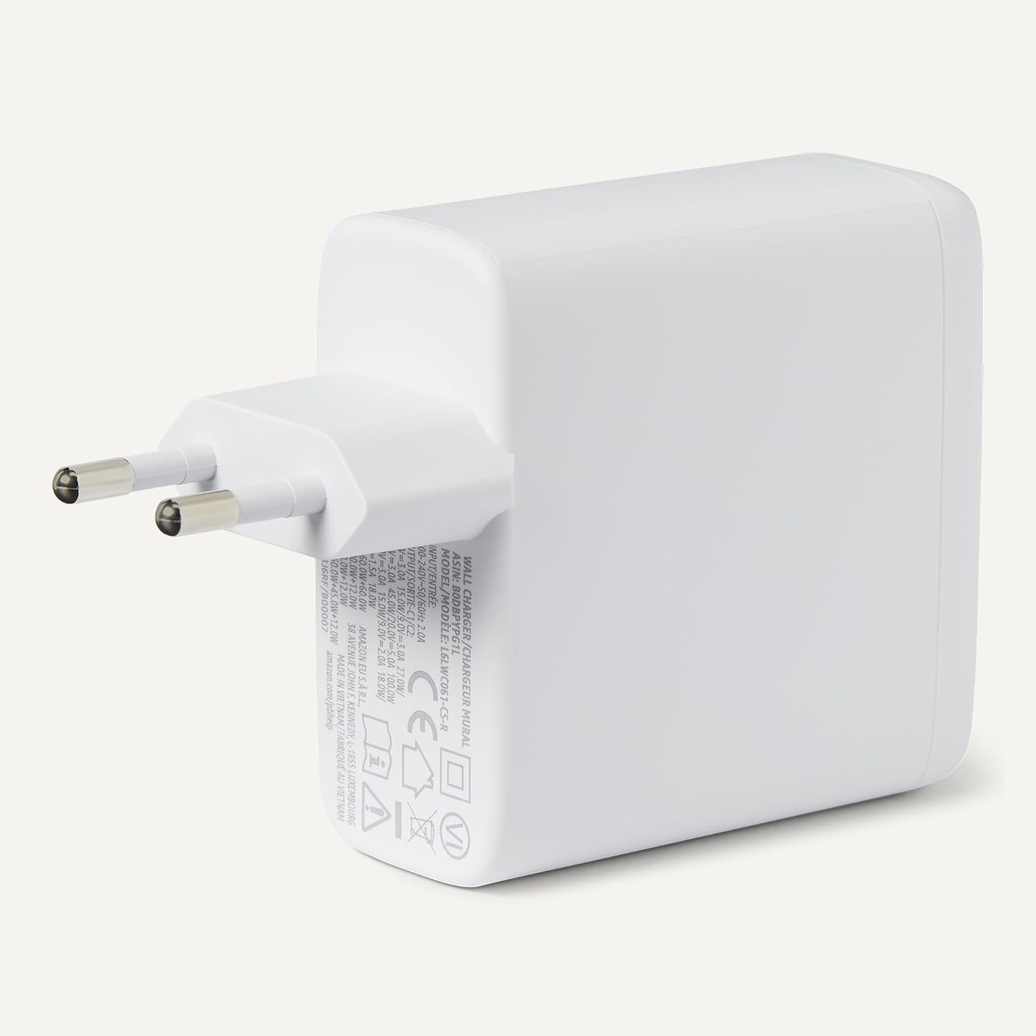 Detalle 2 de Amazon Basics Caricabatterie Nano GaN USB-C 120W