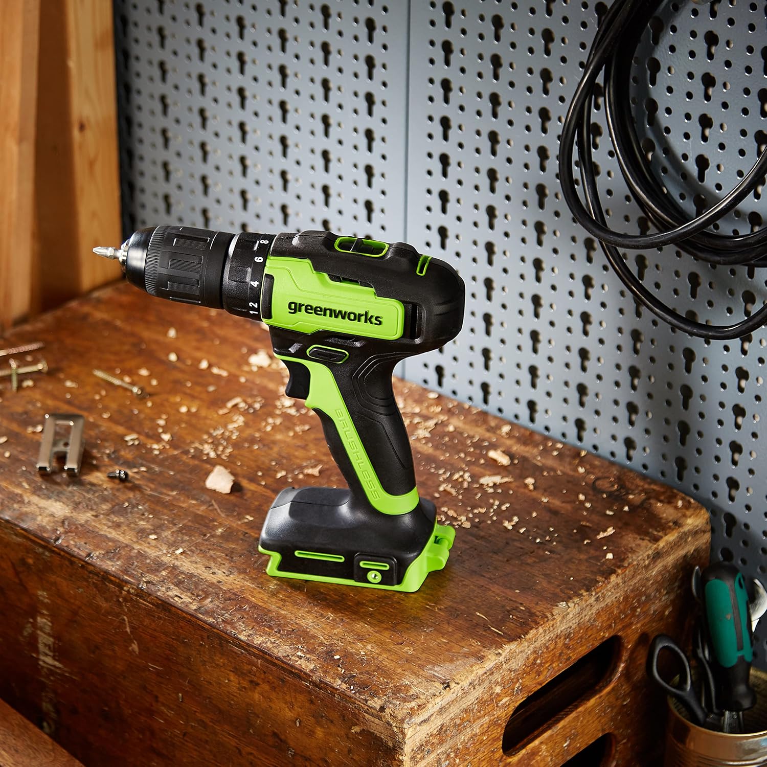 Thumbnail 1 de Greenworks GD24DD35 – Perceuse Visseuse Sans Fil, moteur sans balais, 35 Nm, 0-1450 tr/min, 2 vitesses