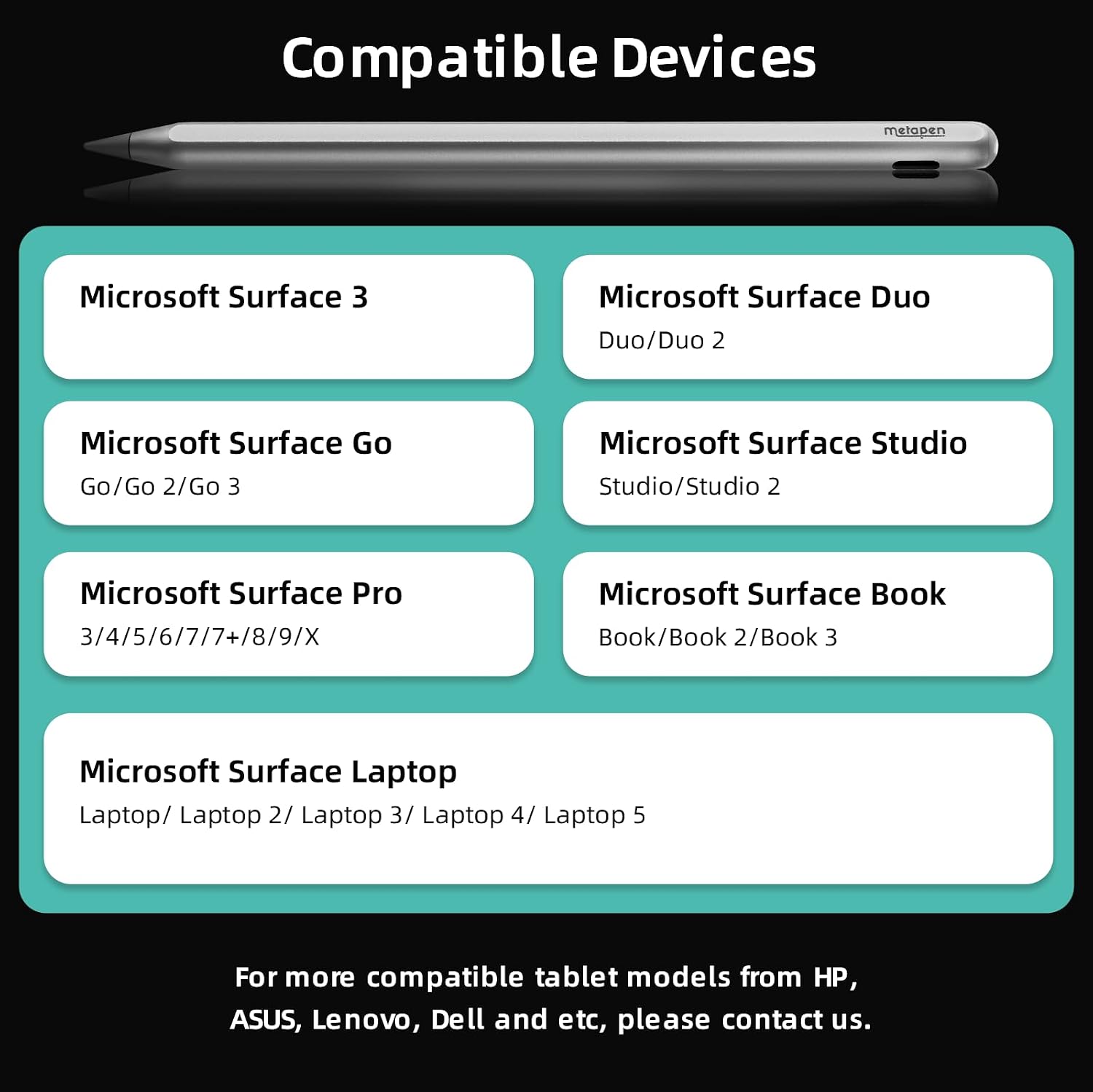 Thumbnail 5 de Metapen M3 Pro - Lápiz para Surface ✏️ con 4096 Niveles