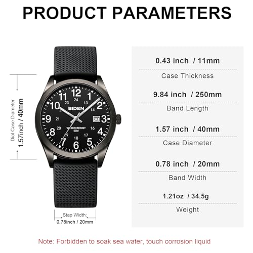 Thumbnail 1 de LN LENQIN Mens Watches Analog Quartz Watch for Men – Outdoor Sport Watch