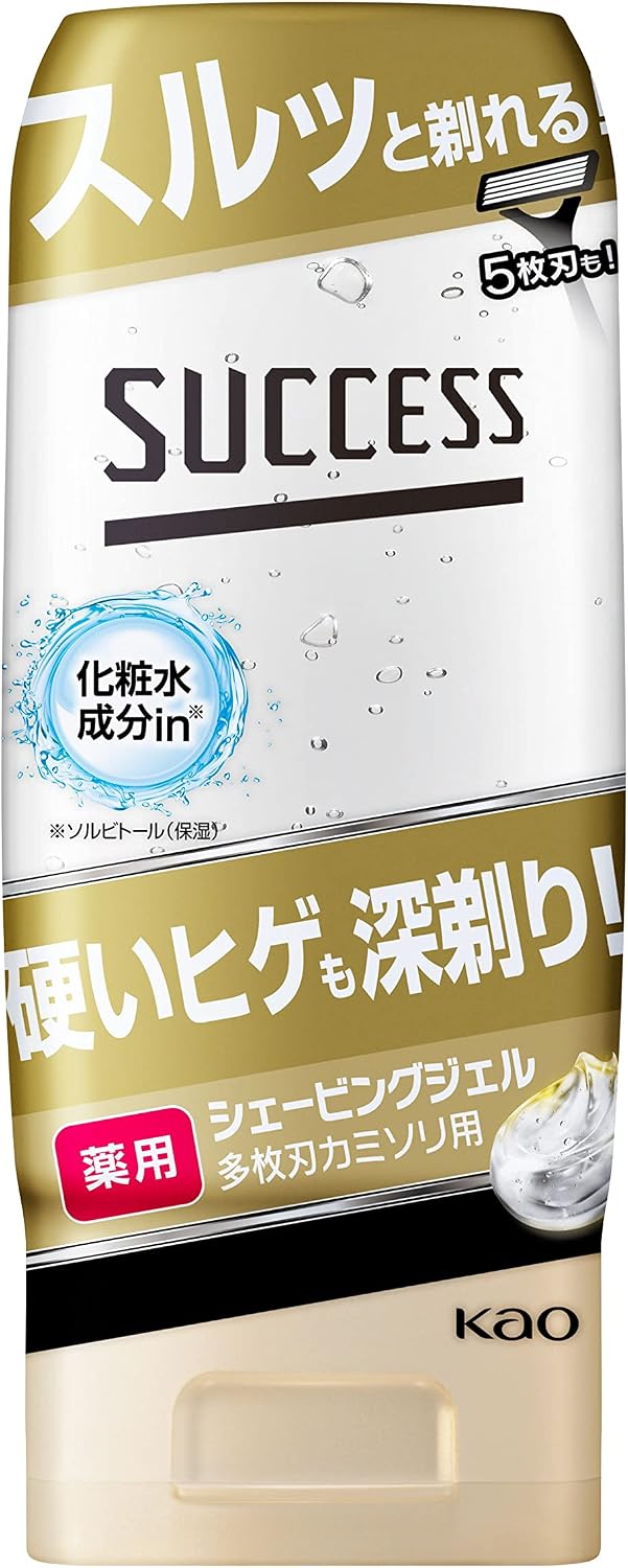 Detalle de サクセス 薬用シェービングジェル 多枚刃カミソリ用 180g×3個セット