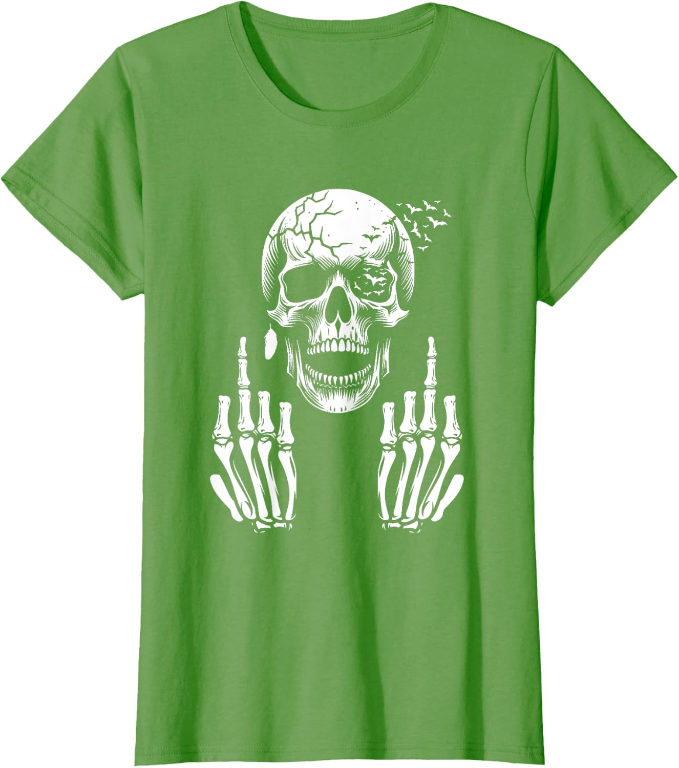 Detalle de Camiseta Calavera Dedo Medio F You
