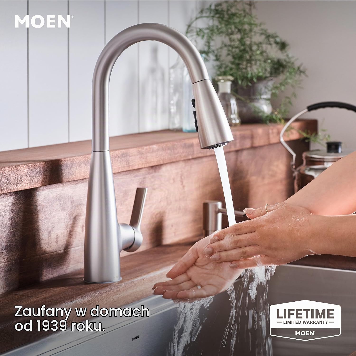 Thumbnail 2 de Moen 87627SRS Haelyn – bateria kuchenna z wyciąganą głowicą i Power Clean