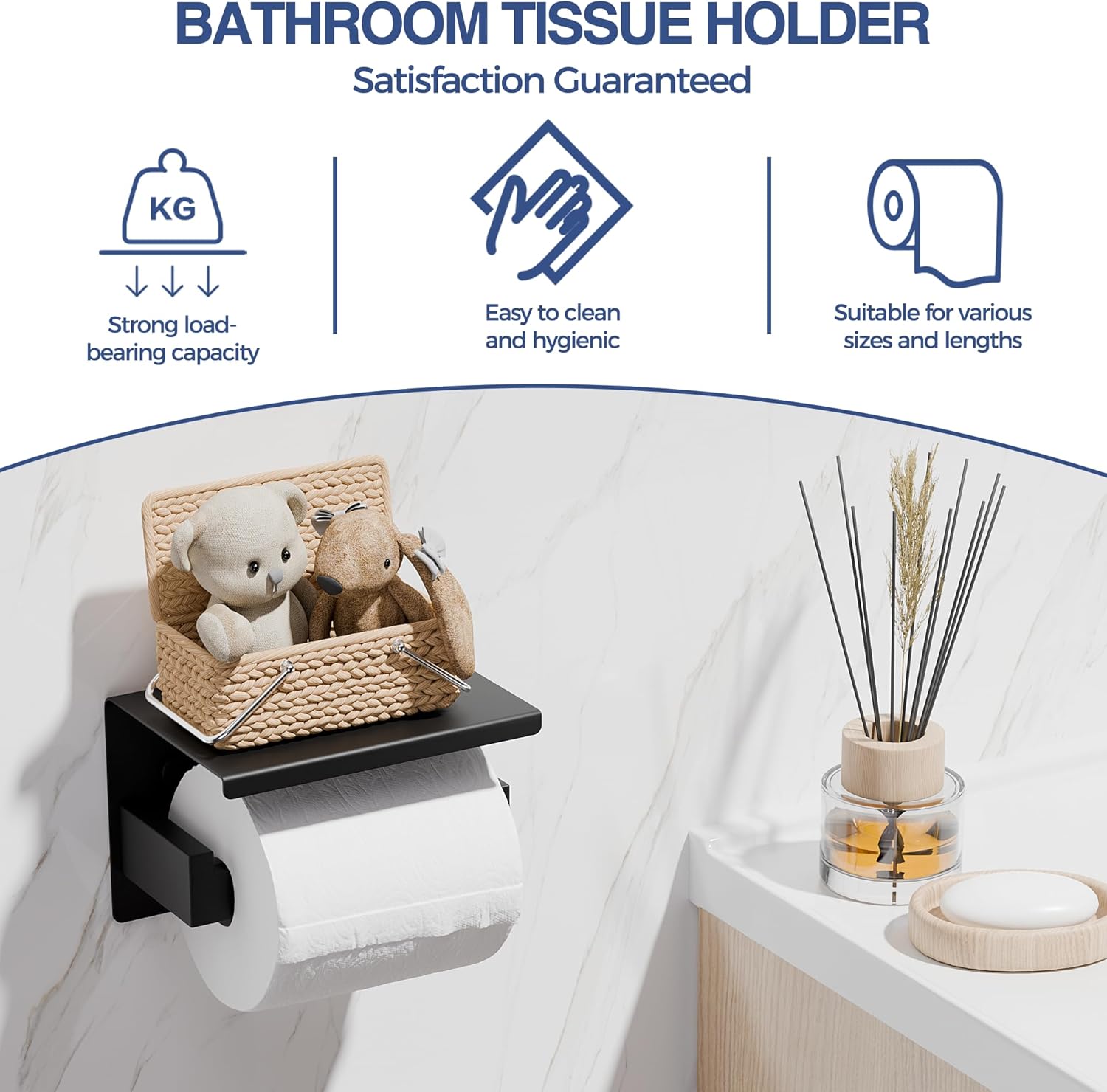 Thumbnail 6 de Aikzik Klopapierhalter ohne Bohren