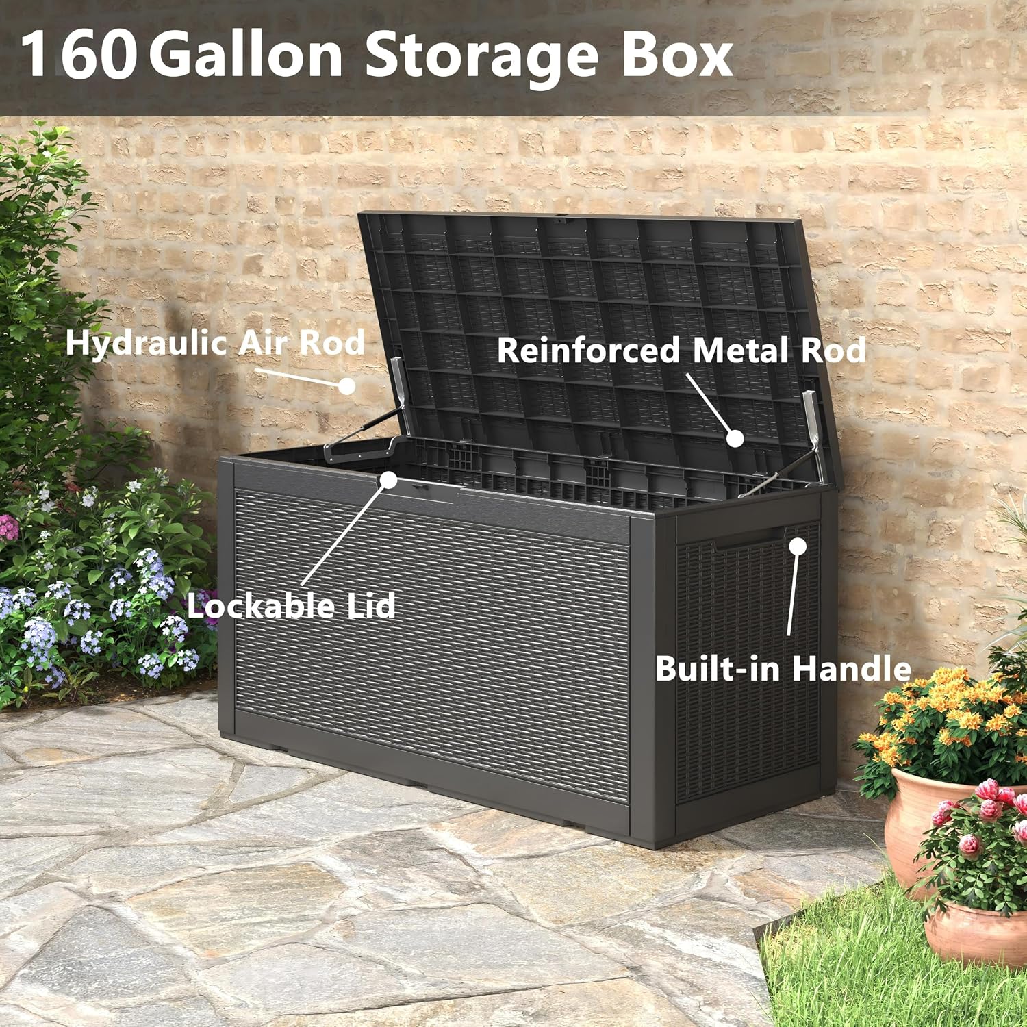 Thumbnail 5 de Outdoor Deck Box 160 Gallons