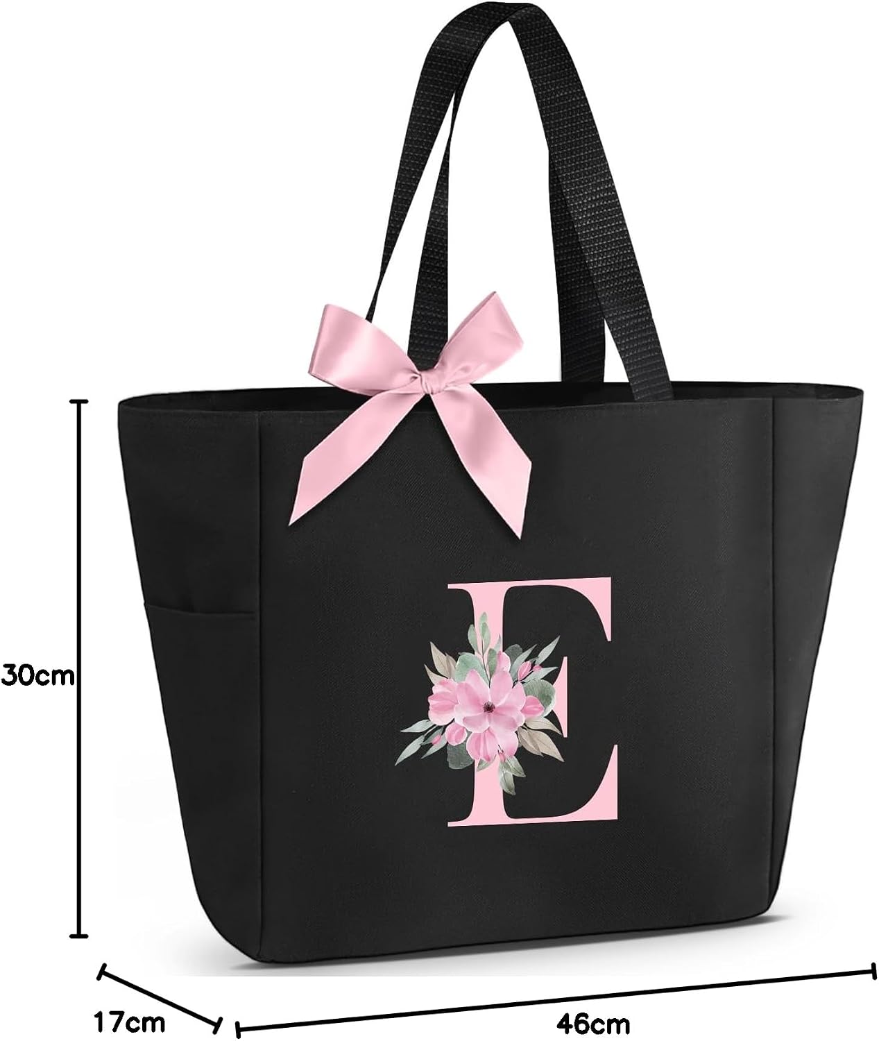 Thumbnail 6 de Vavabox A-Z Initial Personalised Tote Bag (Waterproof) with Pink Bow Detail