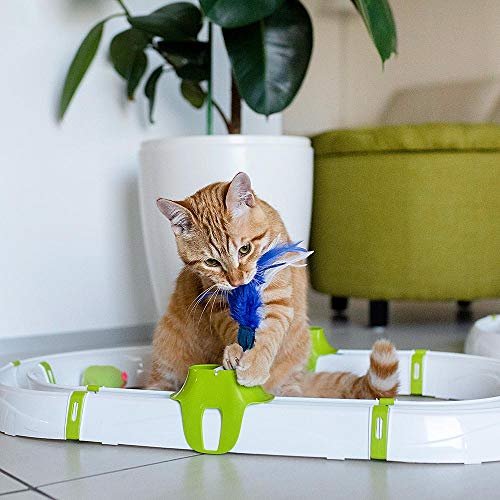 Detalle de Ferplast Turbine juego interactivo modular con bola de luz 🐱