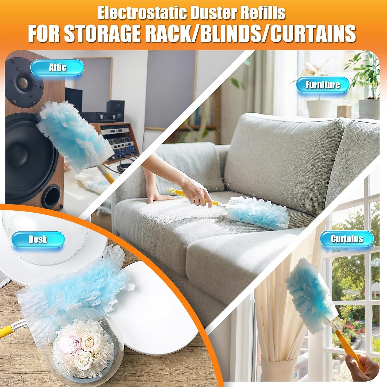Thumbnail 6 de Swilsweep 80 Count Duster Refills Compatible with Swiffer Duster (Unscented)