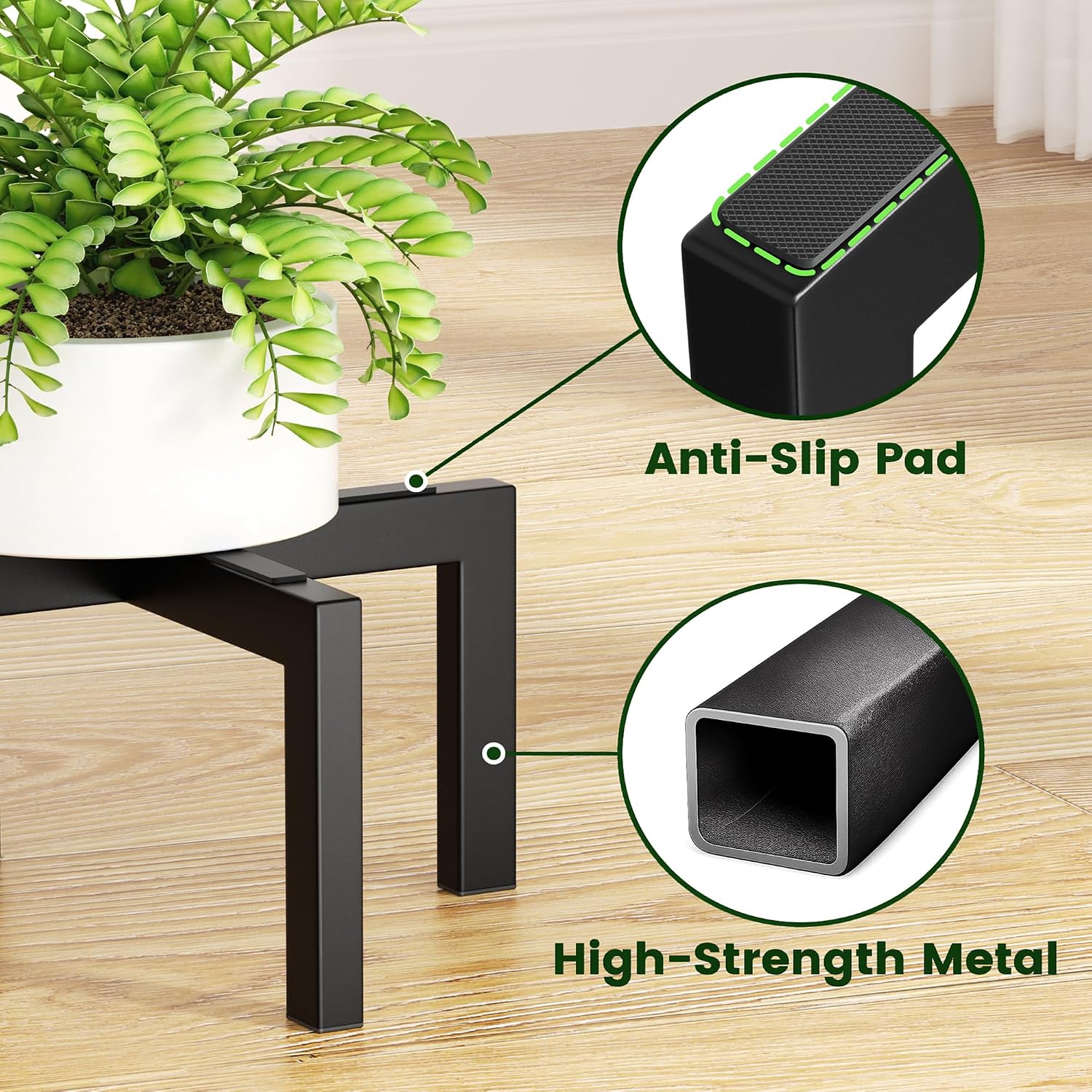 Thumbnail 3 de Pickpiff Plant Stand: Heavy-Duty Rack for 5–12 Inch Pots (Indoor/Outdoor)
