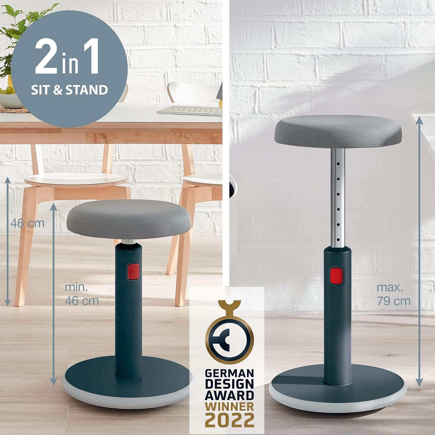 Thumbnail 3 de Leitz Ergo Cosy Active sgabello ergonomico 79cm