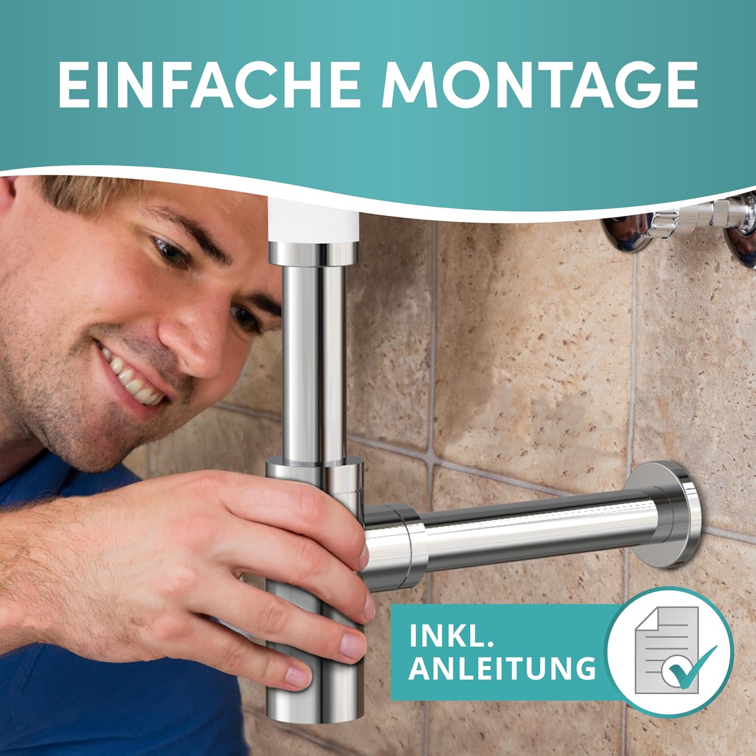 Thumbnail 3 de Engelbach Design Siphon 1 1/4" für Waschbecken