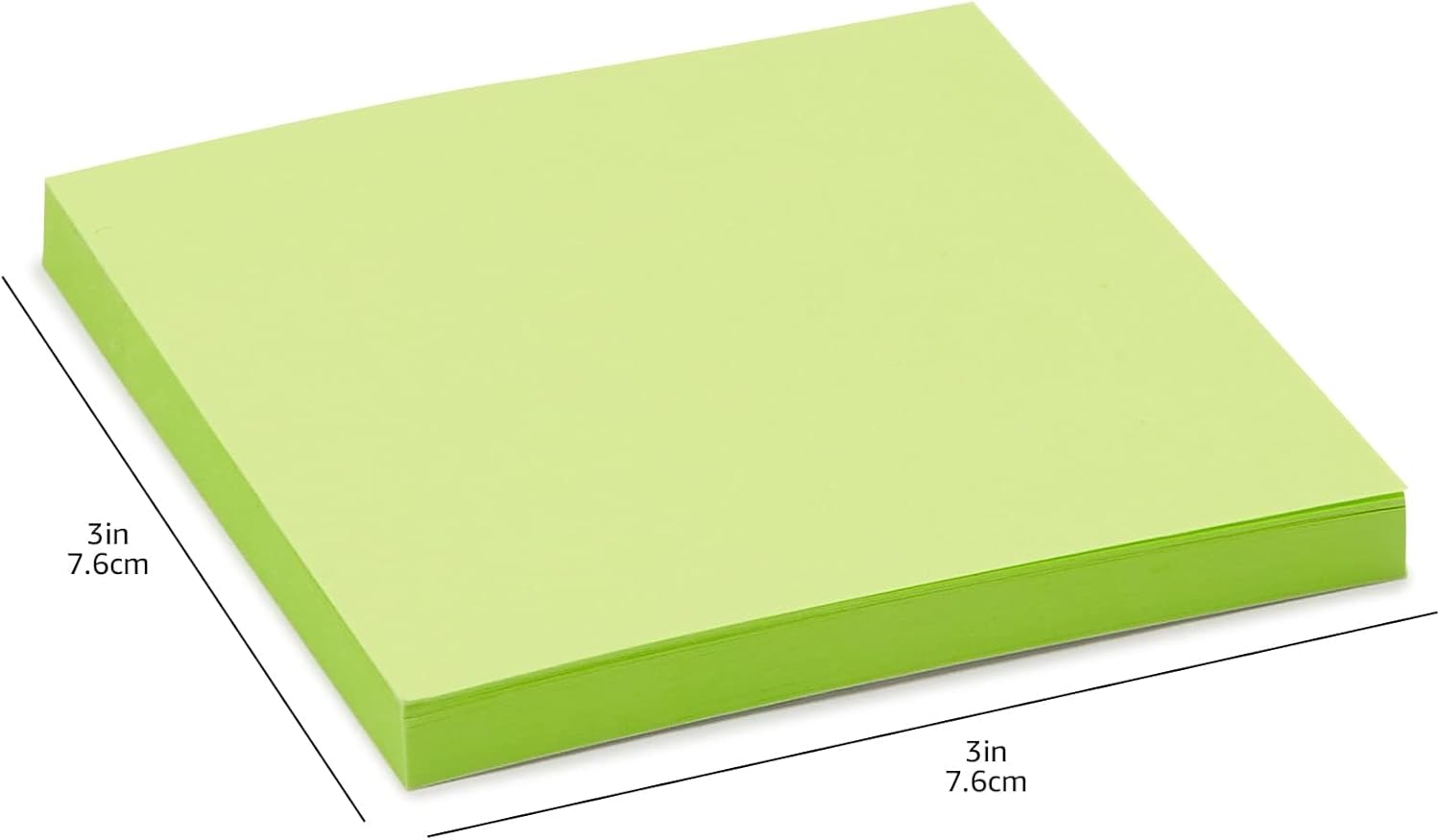 Thumbnail 5 de Amazon Basics Quadratisch Mini-Haftnotizen 7,6 × 7,6 cm, 24 Stück gemischt