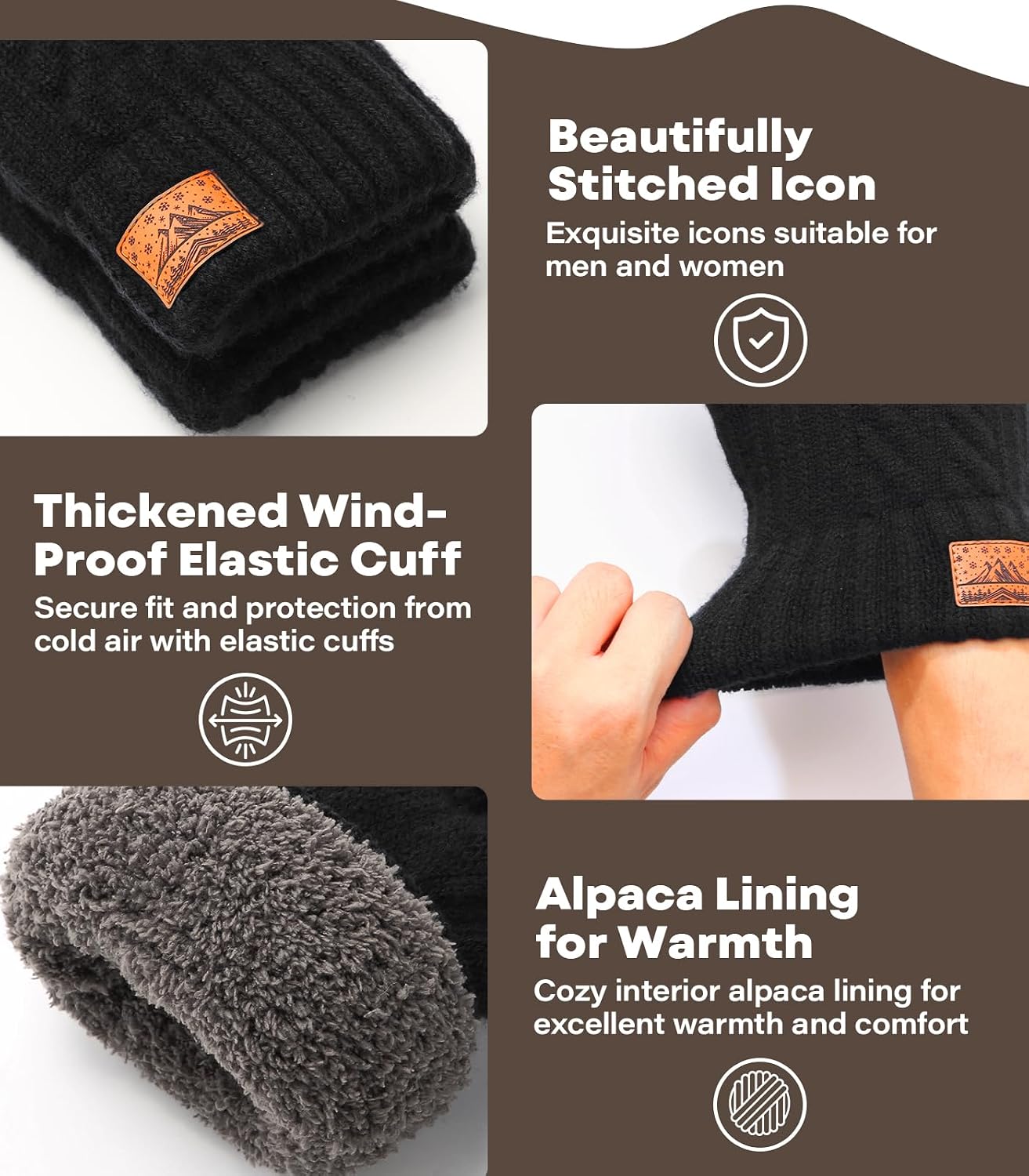 Detalle 2 de CHENMEI Winter Gloves Touchscreen