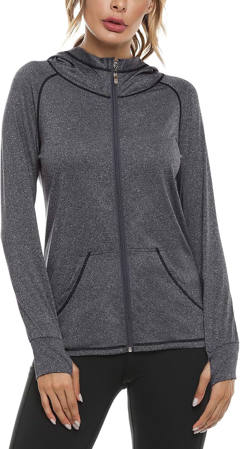 Thumbnail 6 de Sykooria Felpa Donna con Cappuccio e Zip Leggera: comfort sportivo e traspirante