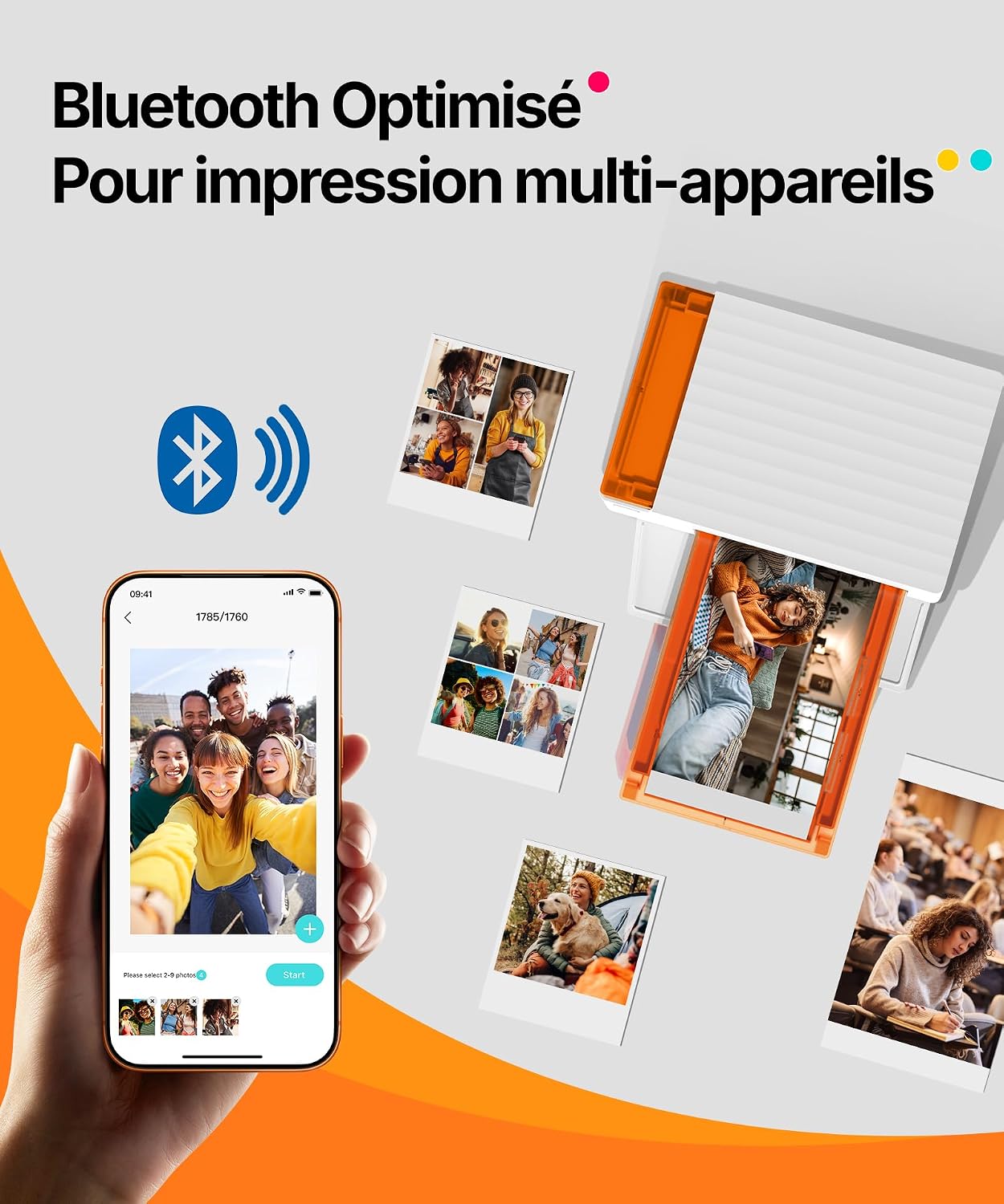 Detalle de Liene Amber M110 Mini imprimante photo 60 tirages