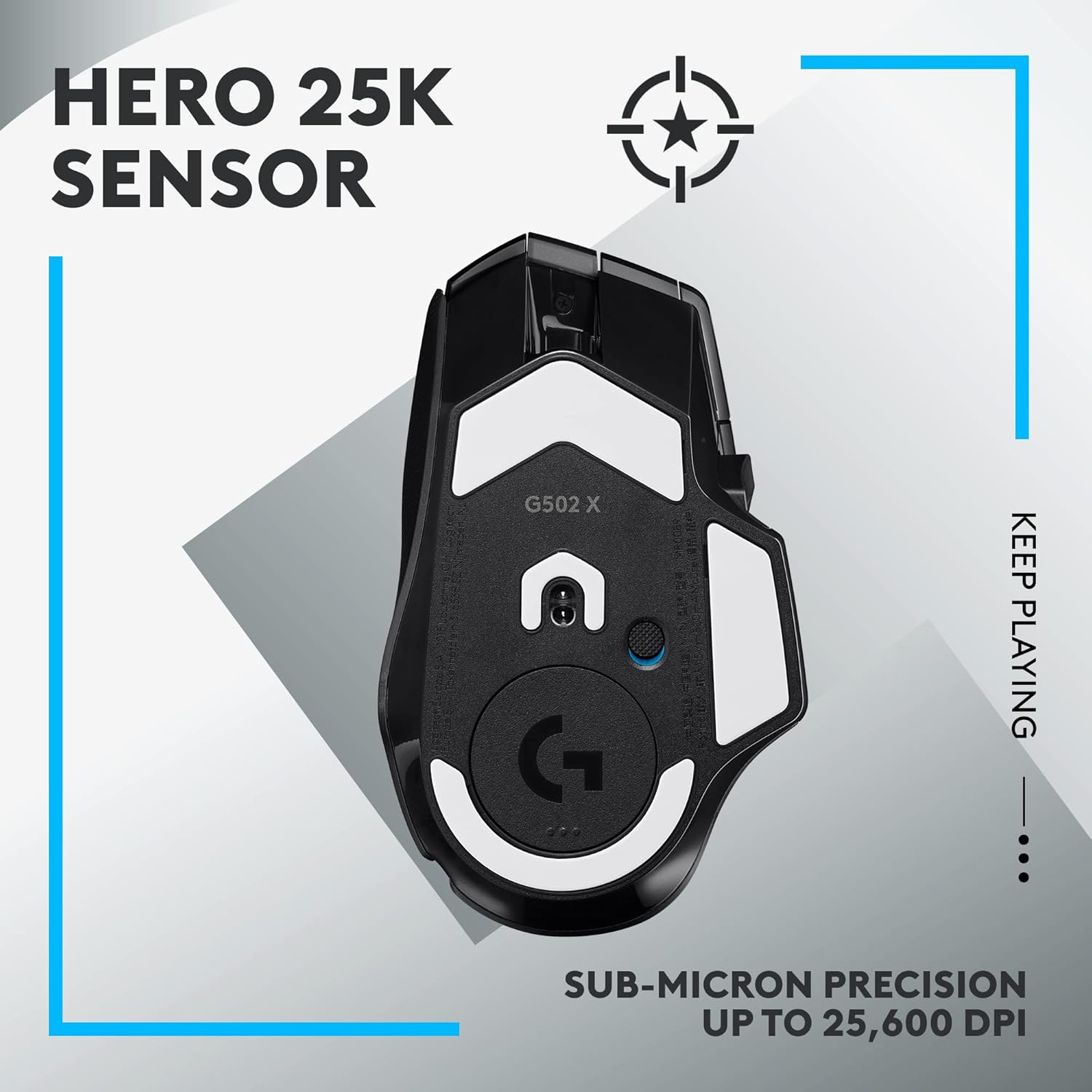 Detalle 2 de Logitech G502 X LIGHTSPEED wireless gaming mouse