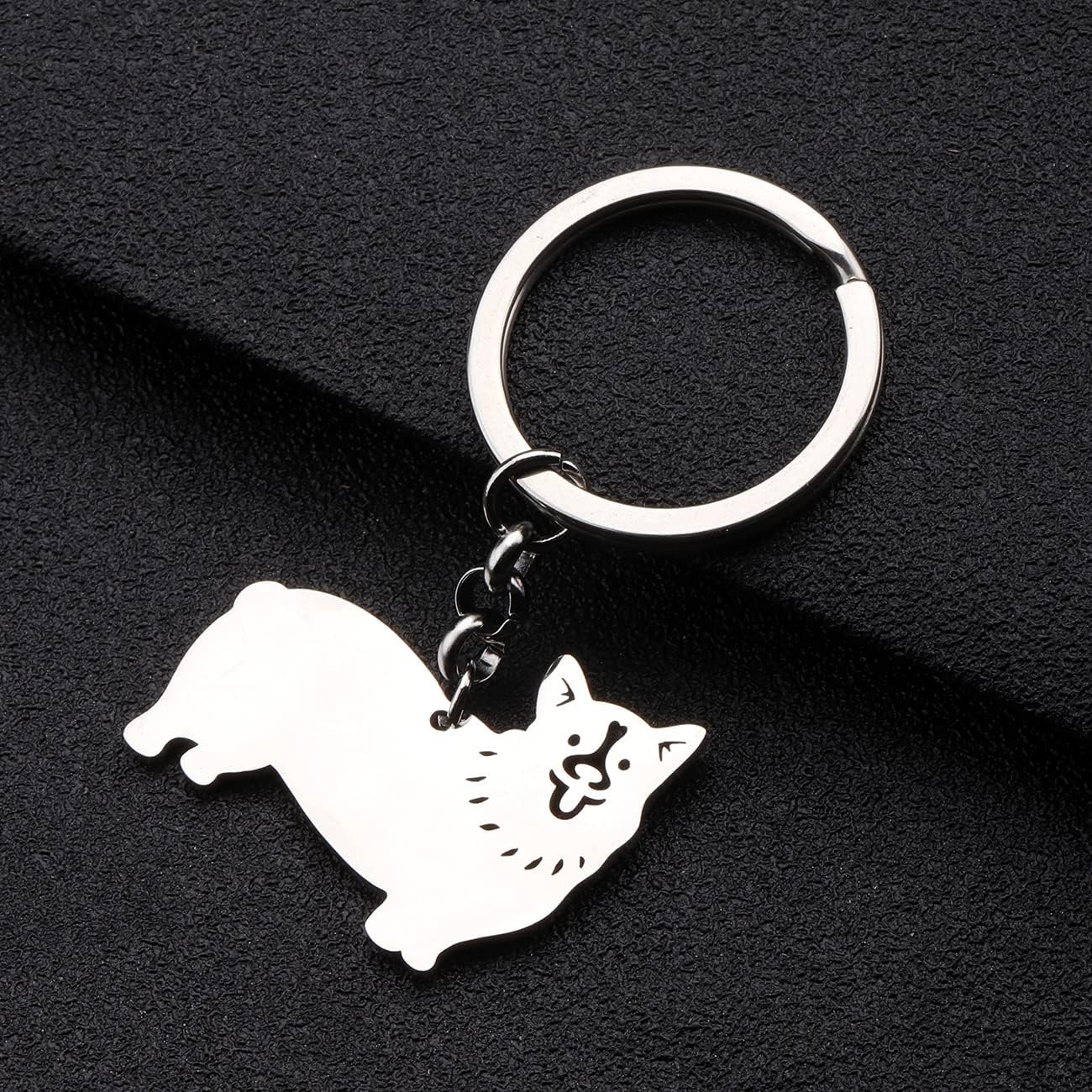 Detalle de Stainless Steel Dog Keychain Wallet Car Key Keyring by YAYAKO