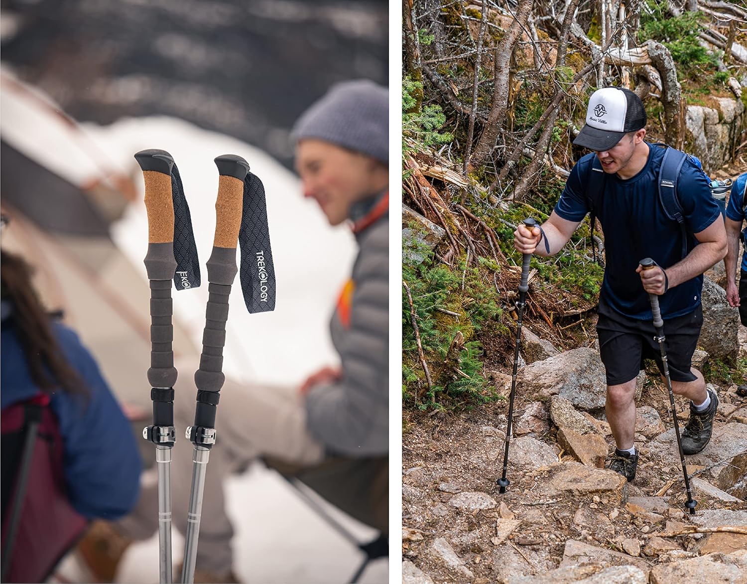 Thumbnail 6 de TREKOLOGY Trek-Z Cork Grip Trekking Poles – Lightweight Folding Hiking Poles