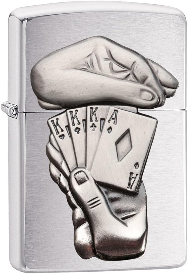 Detalle 2 de Zippo Briquet tempête emblème Boule de Billard n°8 – Finition Street Chrome, Rechargeable et réutilisable
