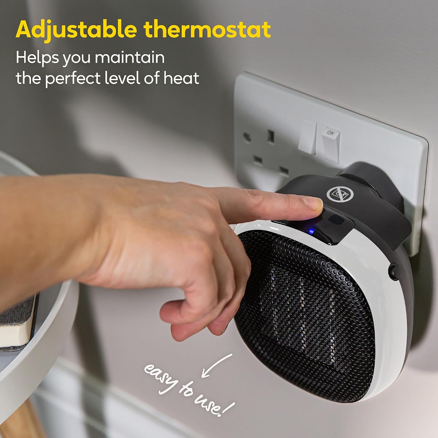 Thumbnail 6 de Russell Hobbs 700W Compact Portable Ceramic Plug-in Heater ⌛