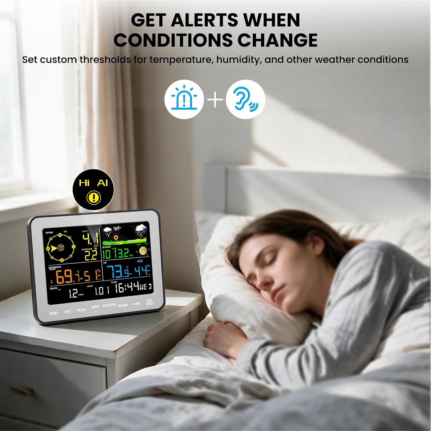 Thumbnail 2 de Sainlogic Weather Station with 6.5-Inch Display