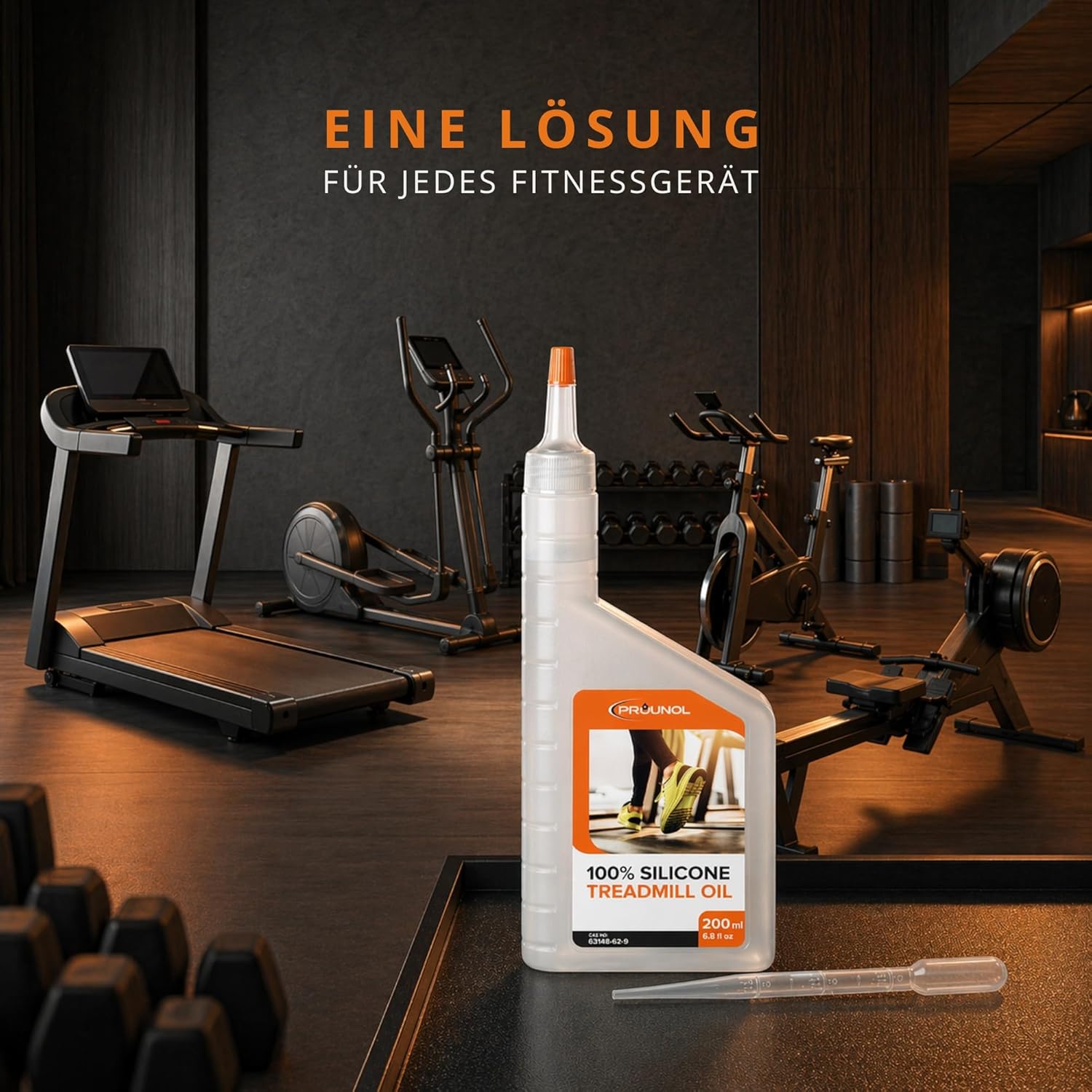Detalle 1 de Prounol Laufband Silikonöl 200 ml für leises Training