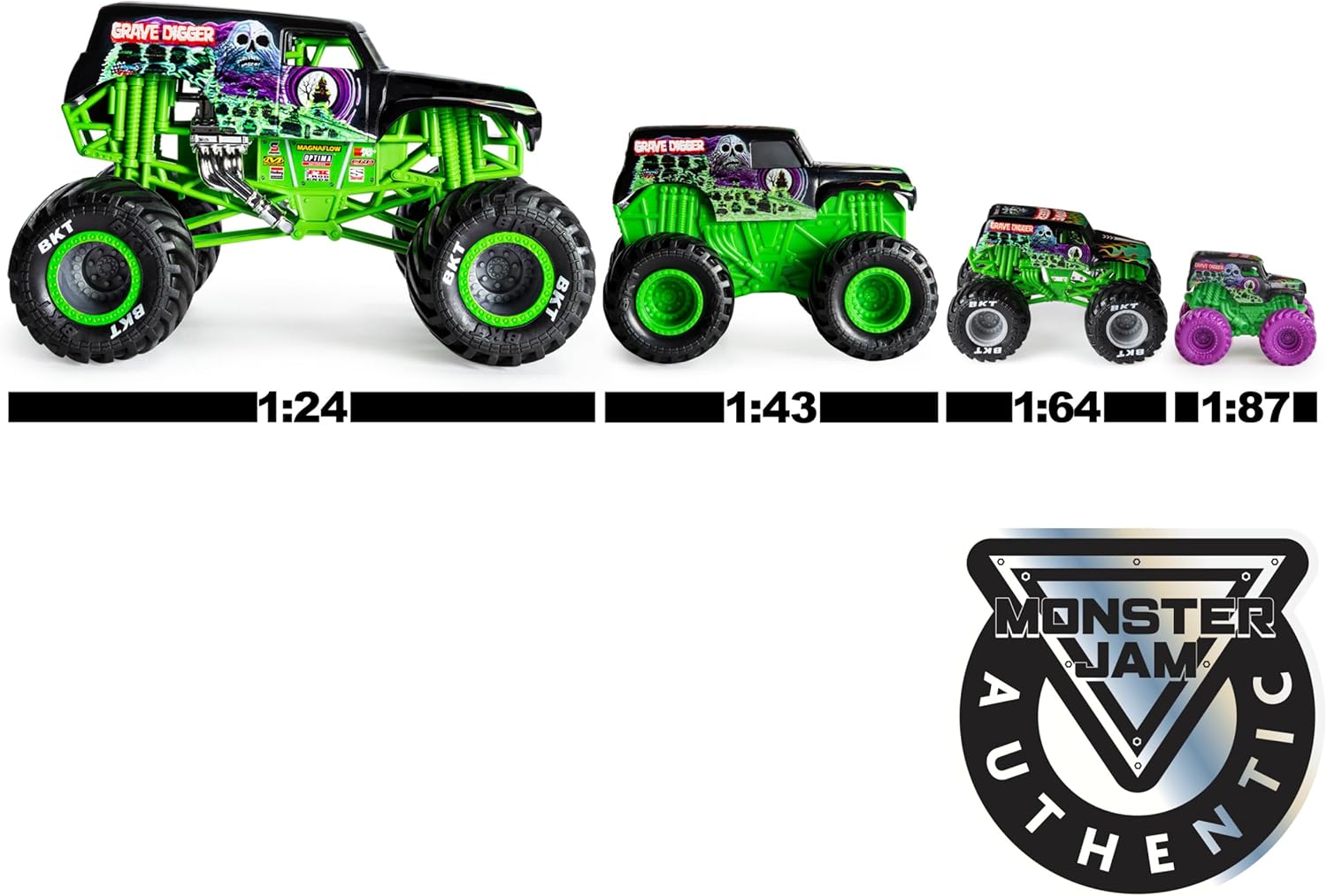 Thumbnail 5 de Monster Jam Lot de 5 Mini Voitures 1:87