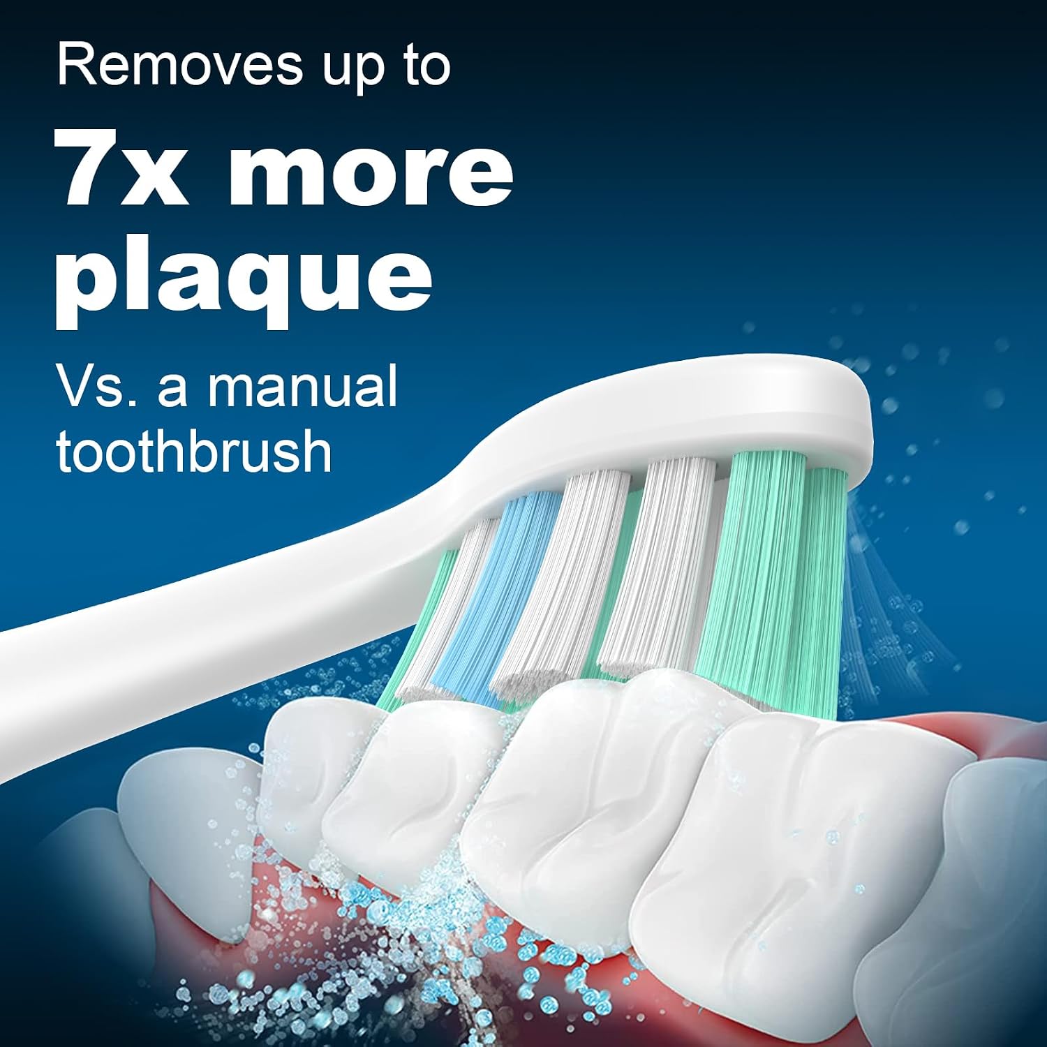 Detalle de MRYUESG Replacement Toothbrush Heads 10 Pack 🪥