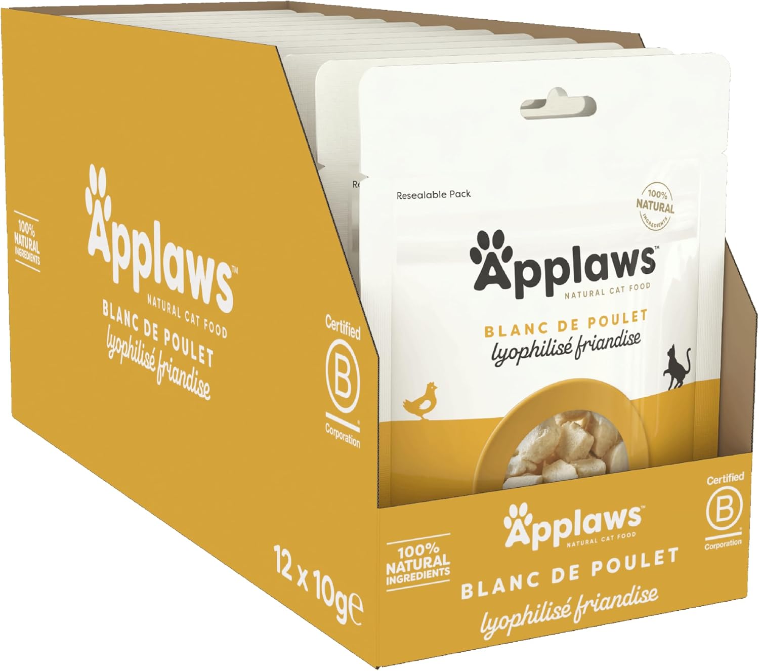 Thumbnail 6 de Applaws Friandises pour Chat 100% Naturelles - Filet de Thon Lyophilisé, Pack 12 sachets de 10 g