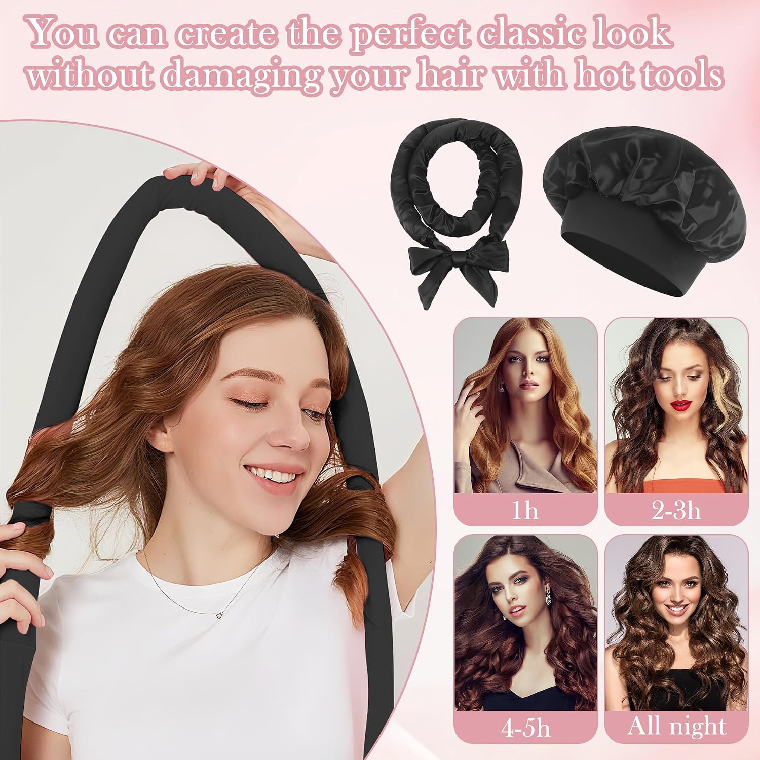 Thumbnail 5 de Heatless Hair Curlers, 55-inch