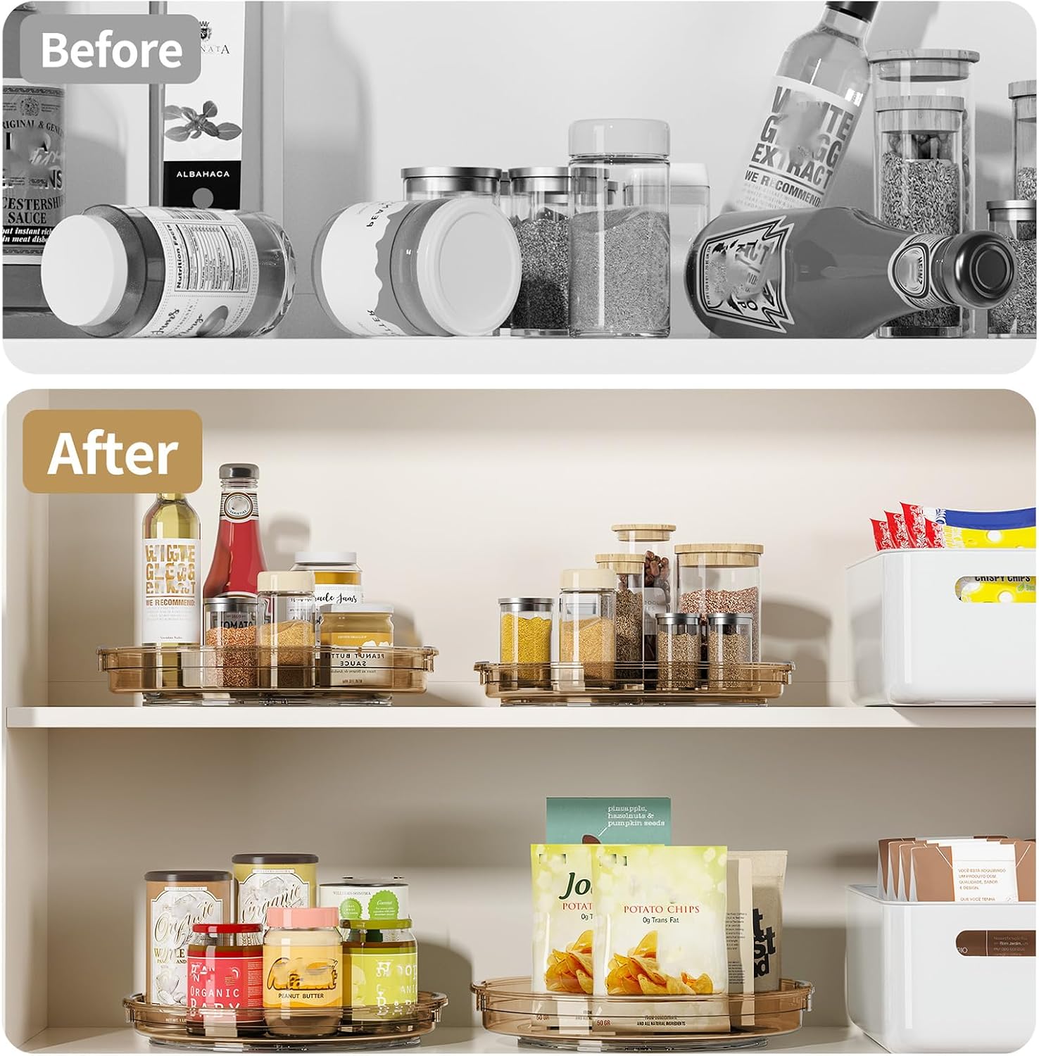 Detalle 2 de LAMU Lazy Susan Organizer, 3 Sizes