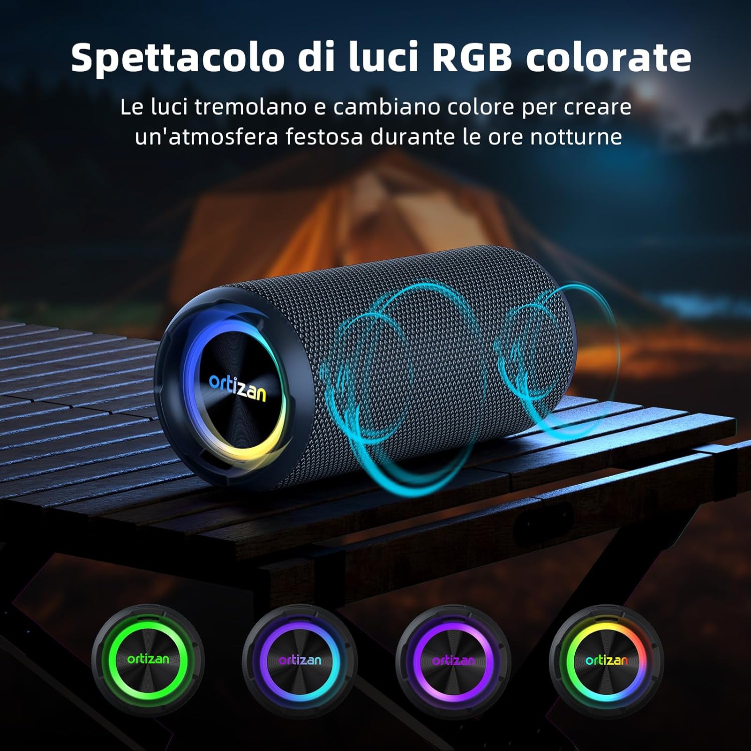 Thumbnail 6 de Ortizan X8Pro: Cassa Bluetooth 40W, IPX7 e 30 Ore di Riproduzione per Feste