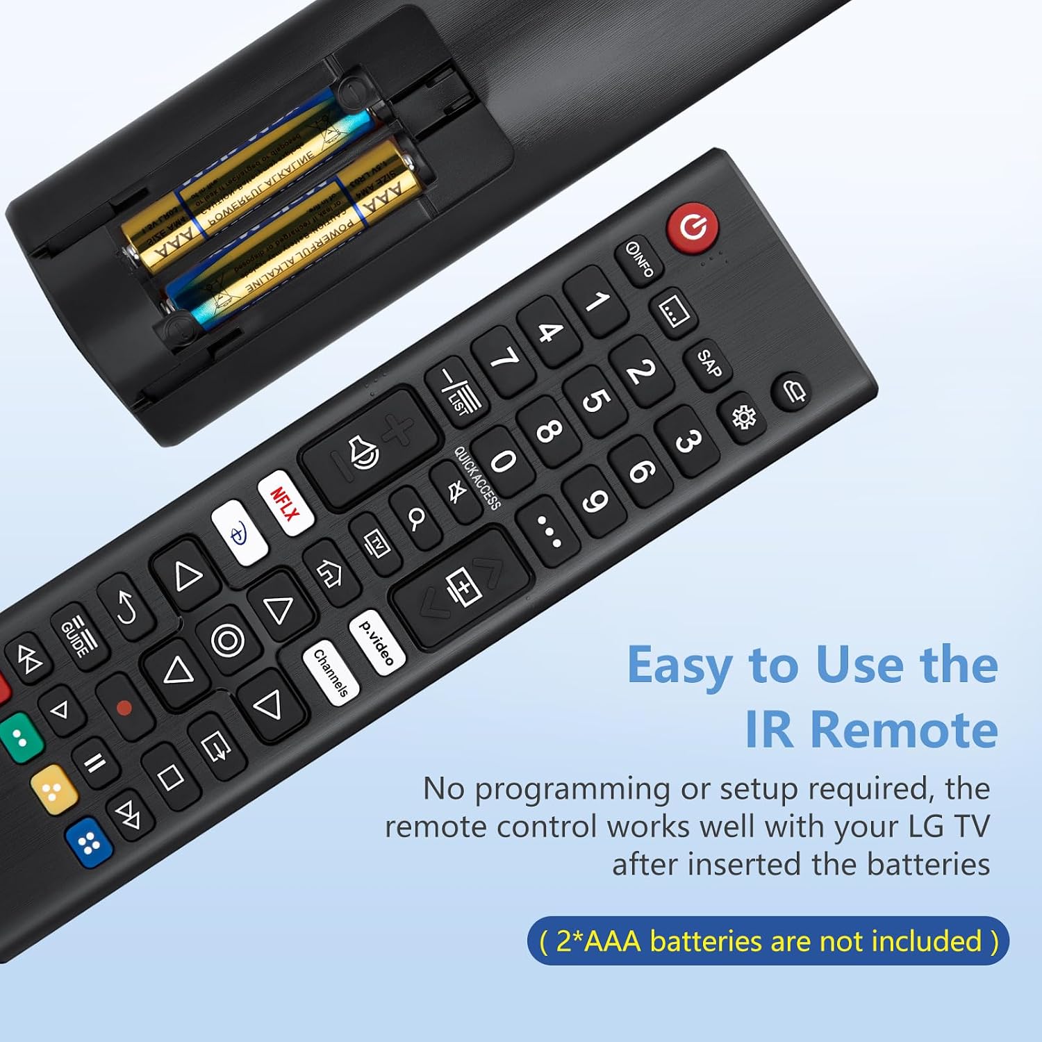 Thumbnail 5 de Acoyer AKB76040302 LG TV Remote, Infrared, 4 Shortcut Buttons
