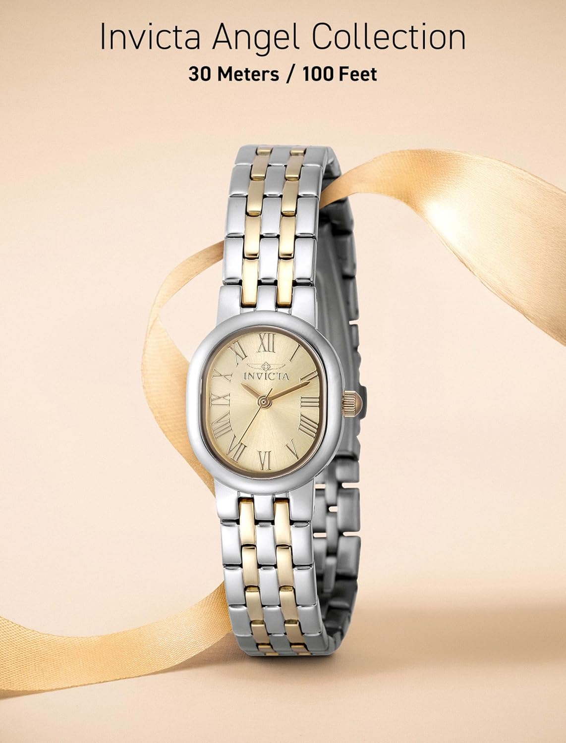 Detalle de Invicta Angel Montre Femme — Mouvement Quartz, Acier Inoxydable 20 mm