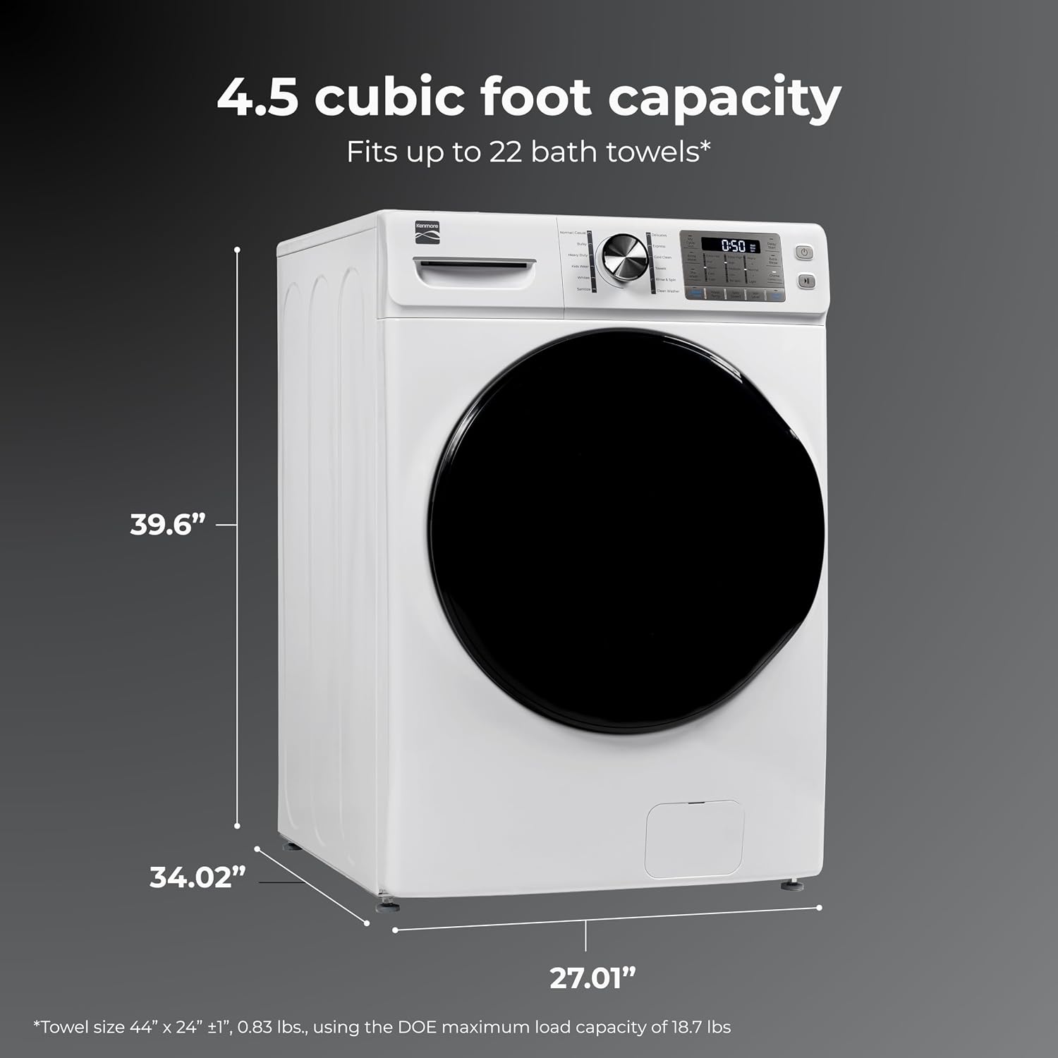 Detalle de Kenmore Front-Load Washer 4.5 cu. ft.