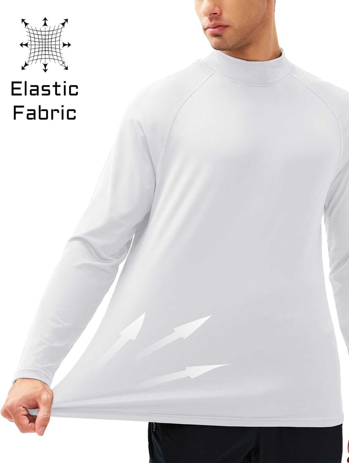 Detalle de MAGCOMSEN Men's Thermal Shirt with Micro-Fleece Lining and Raglan Sleeves