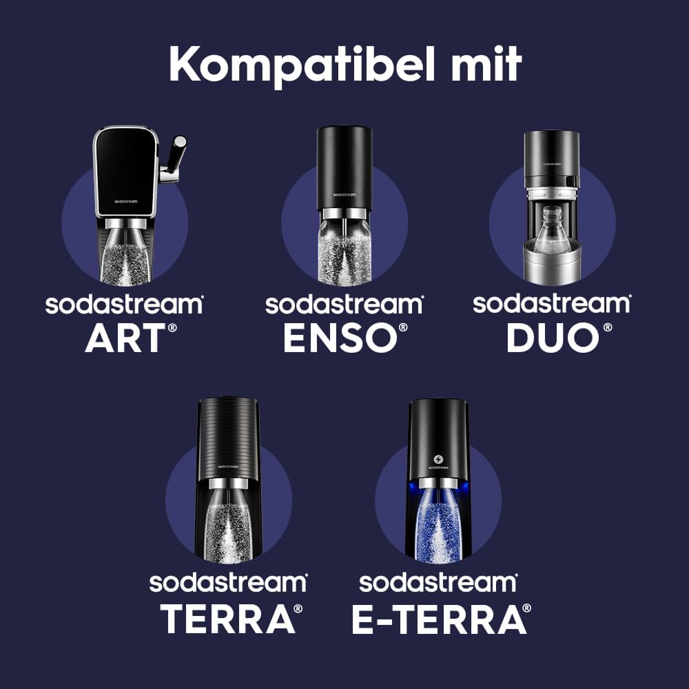 Detalle de SodaStream Fizz & Go Edelstahl (0,9 l) doppelwandige isolierte Sprudelflasche – Black