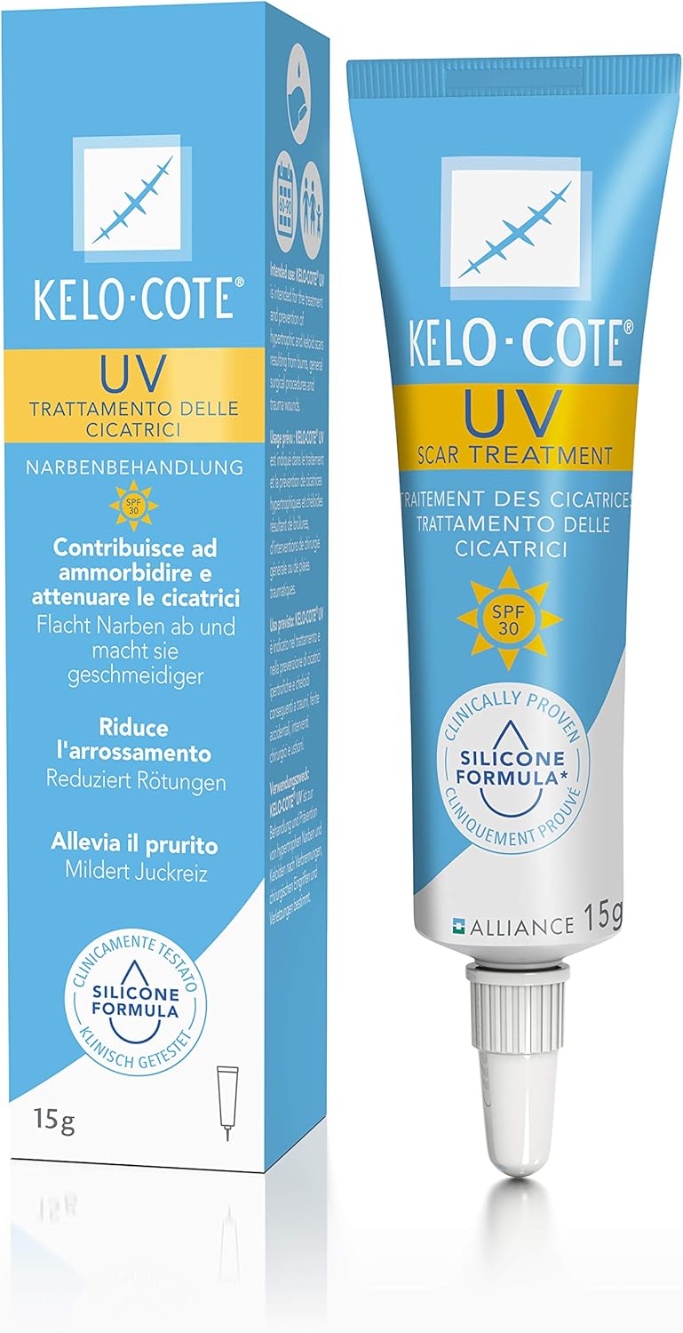 Detalle de KELO-COTE UV SPF30 Silikon-Narben-Gel 15 g – Schutz und Glättung für Narben