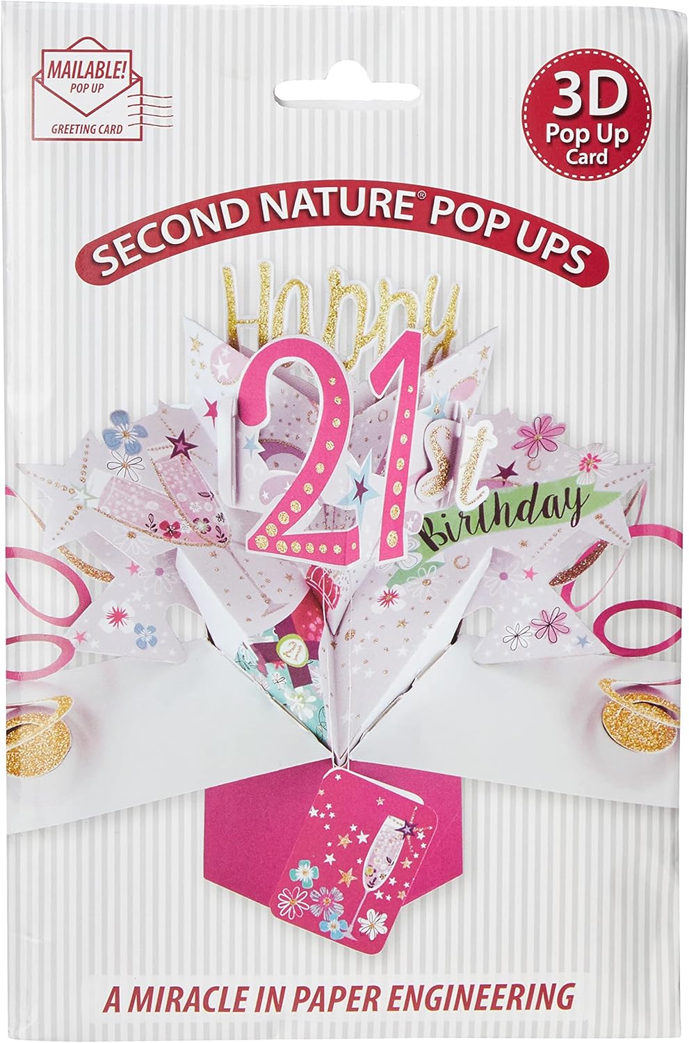 Thumbnail 1 de Second Nature Tarjeta 3D de Feliz 21º Cumpleaños 🎉