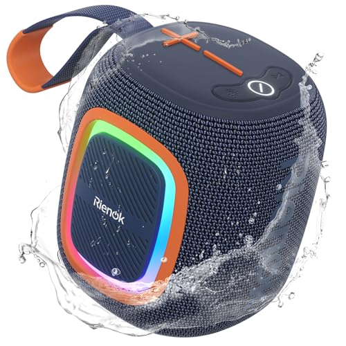 Detalle de RIENOK Cassa Bluetooth portatile potente con radio FM e LED 🔊