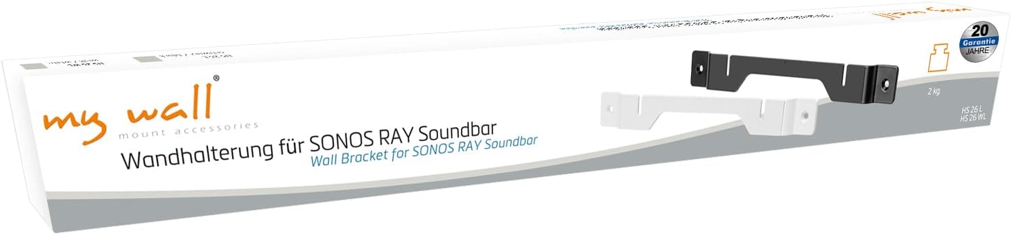 Thumbnail 6 de myWall HS26WL Wandhalterung für Sonos Ray – Slim Design, 14 mm Abstand, Belastbar bis 2 kg