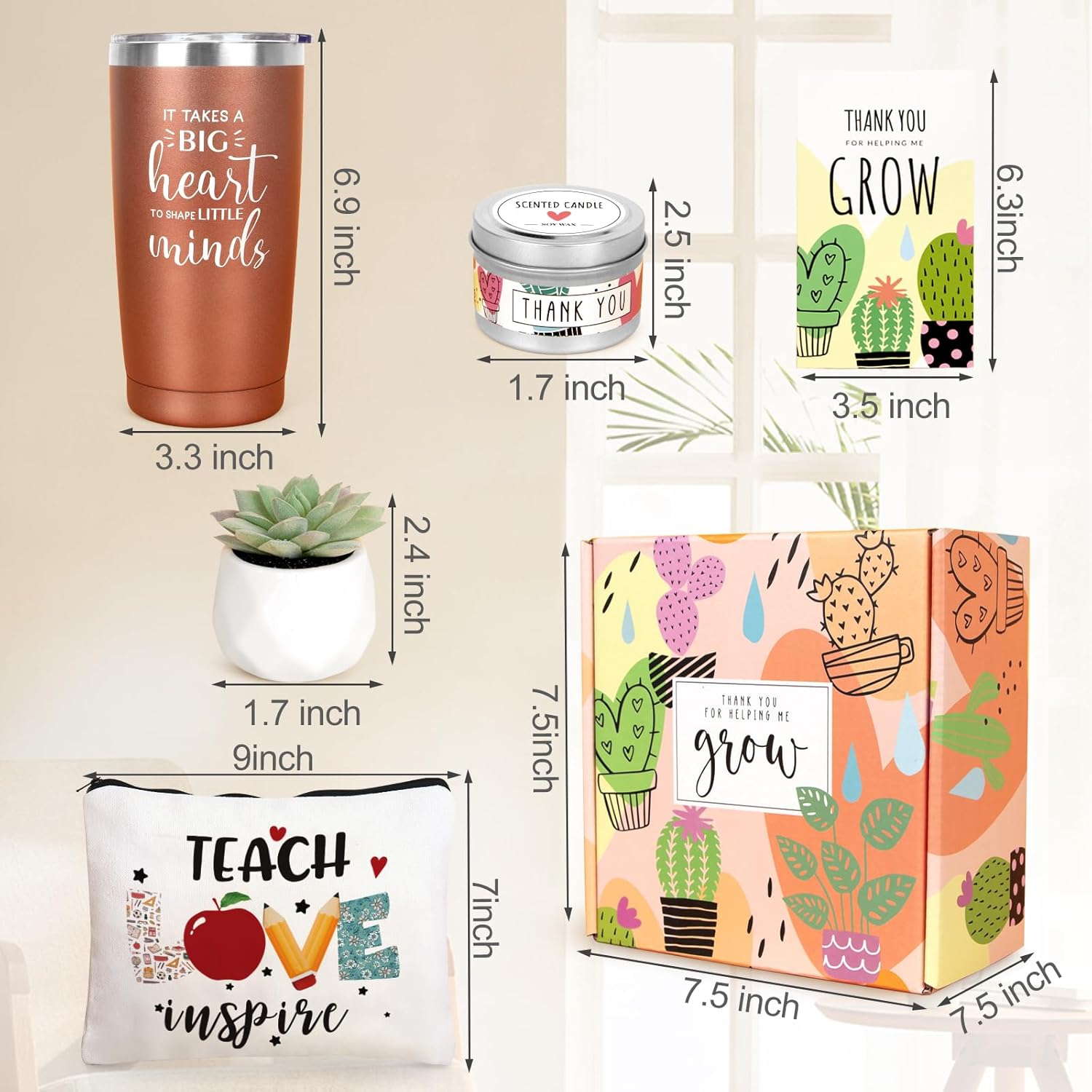 Thumbnail 5 de Teacher Appreciation Gifts: 20 OZ Insulated Wine Tumbler Gift Set for Women