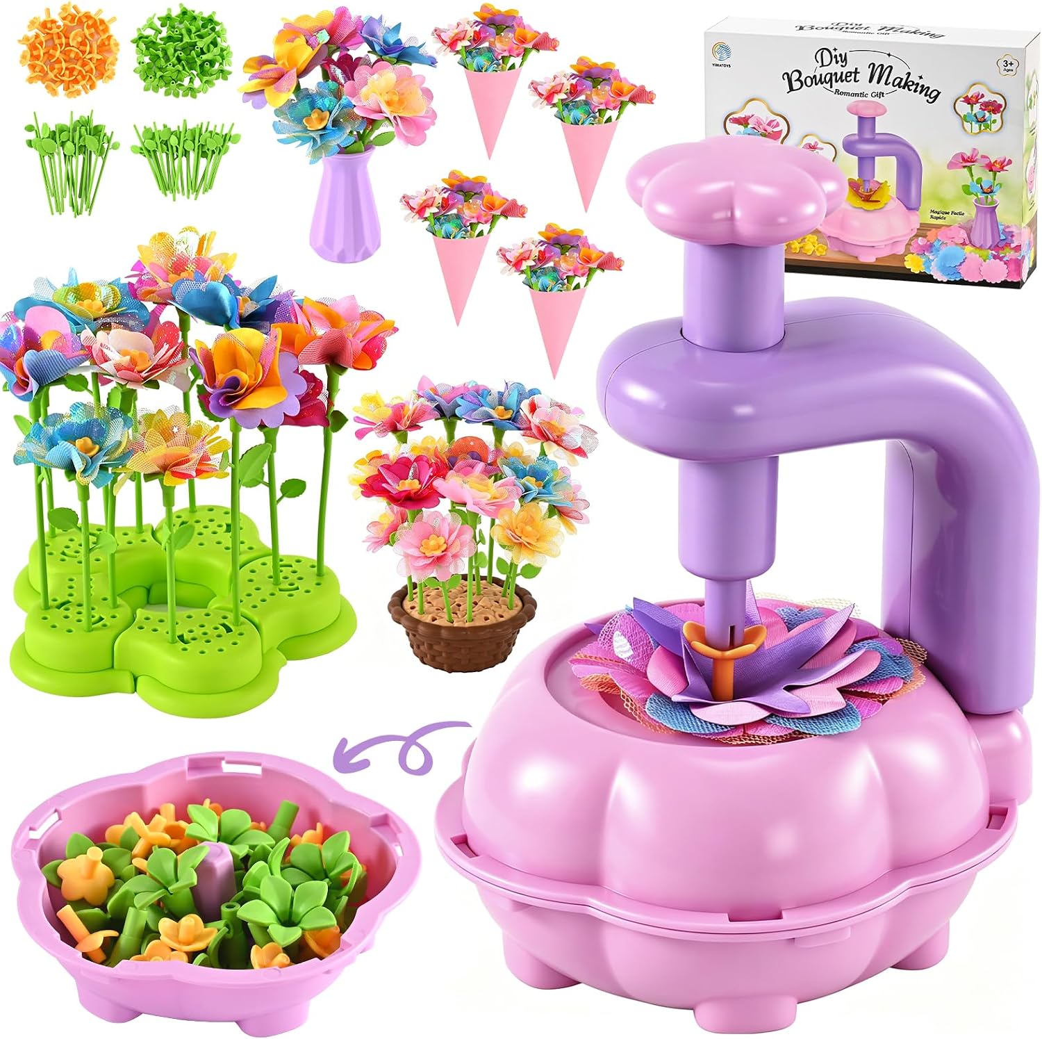 Detalle de BlueSwan Blumen Bastelset für Kinder 4-12