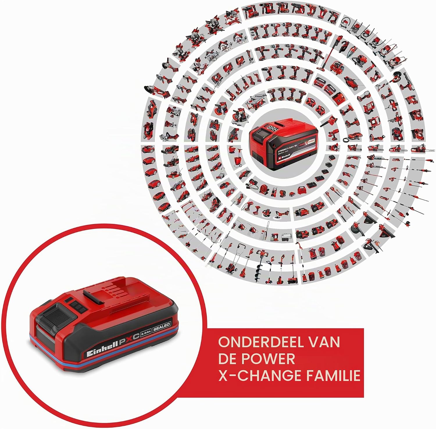 Thumbnail 2 de Einhell 4511618 PXC+ SEALED accu 18 V 3,0 Ah met IP57