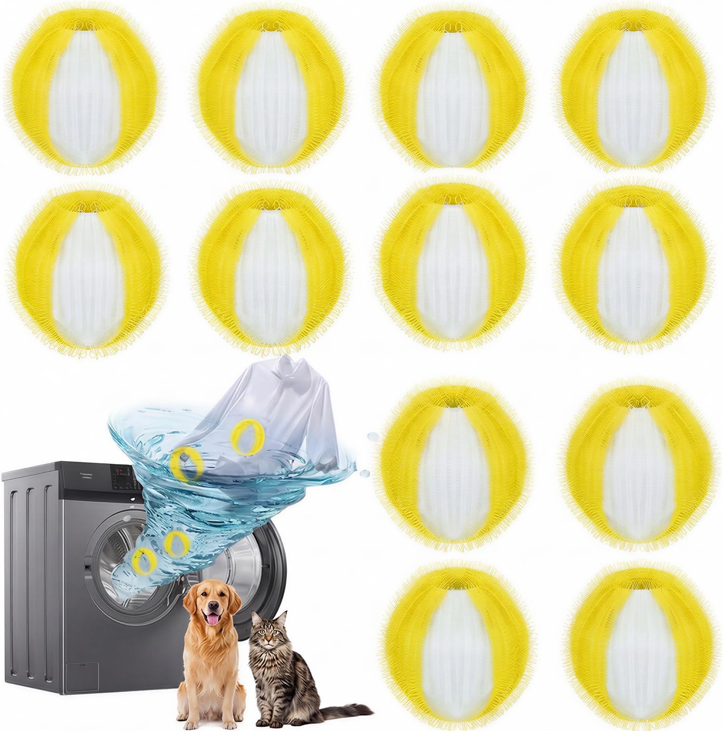 Boule Anti Poils XIHUAN pour Lave-Linge – solution réutilisable pour textiles