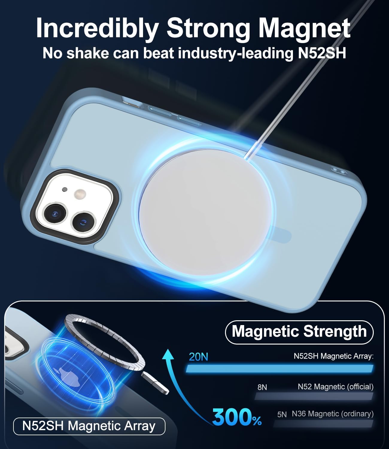 Thumbnail 2 de Mootobo Strong Magnetic Case for iPhone 12/12 Pro (6.1-inch) with MagSafe Compatibility
