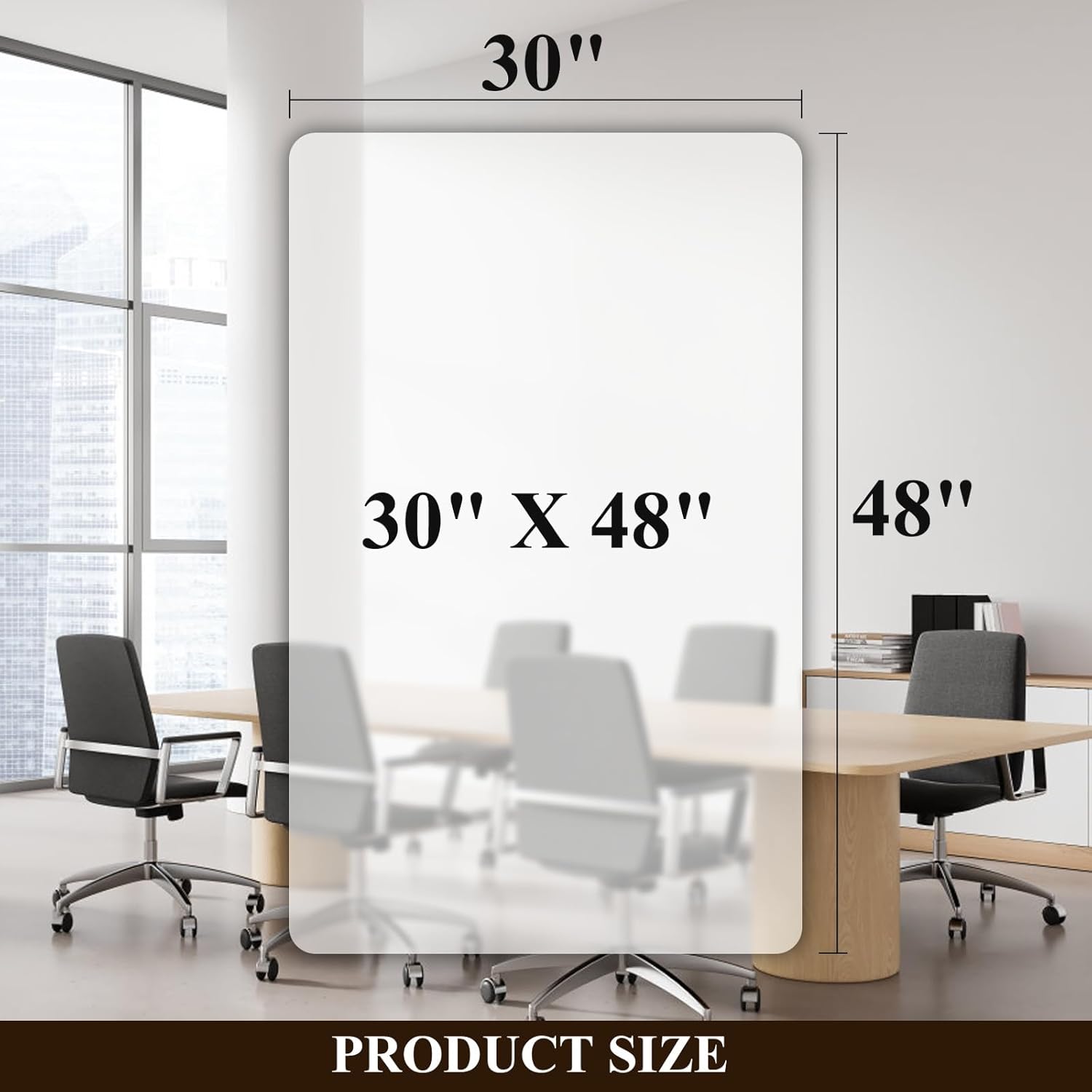 Thumbnail 5 de SHAREWIN Hard Wood Floor Chair Mat (120 x 75 cm) – Heavy Duty Anti-Slip PVC Protector