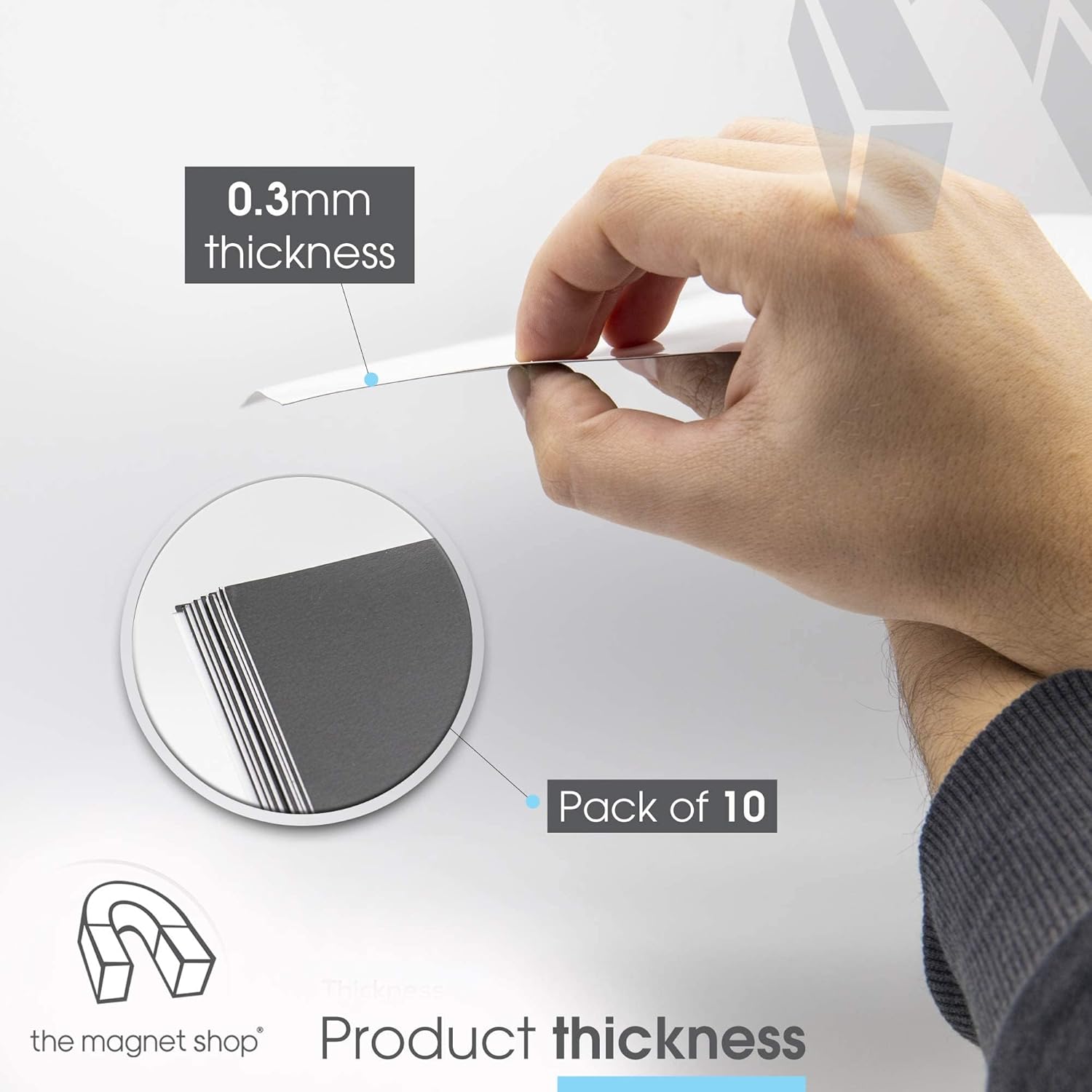 Thumbnail 1 de The Magnet Shop Magnetic Photo Paper (A4, matt effect) for Inkjet Printers – 10 Pack