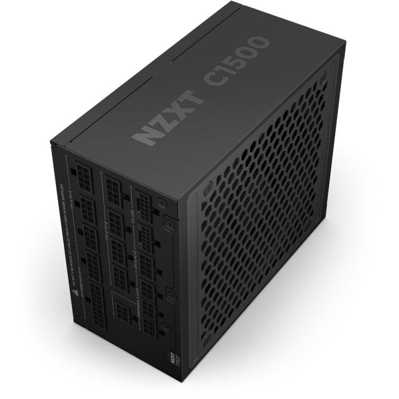 Detalle de NZXT C1500 Platinum, fuente ATX 3.1 de 1500 W con PCIe 5.1