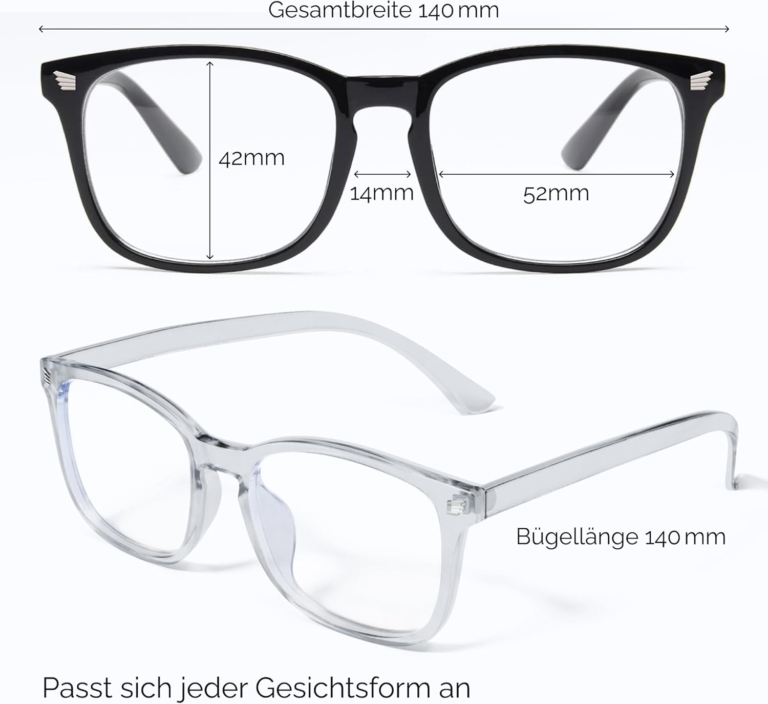Detalle de livho High Tech-Blaufilterbrille – Fortschrittliche Computerbrille mit Blaulichtblockierung
